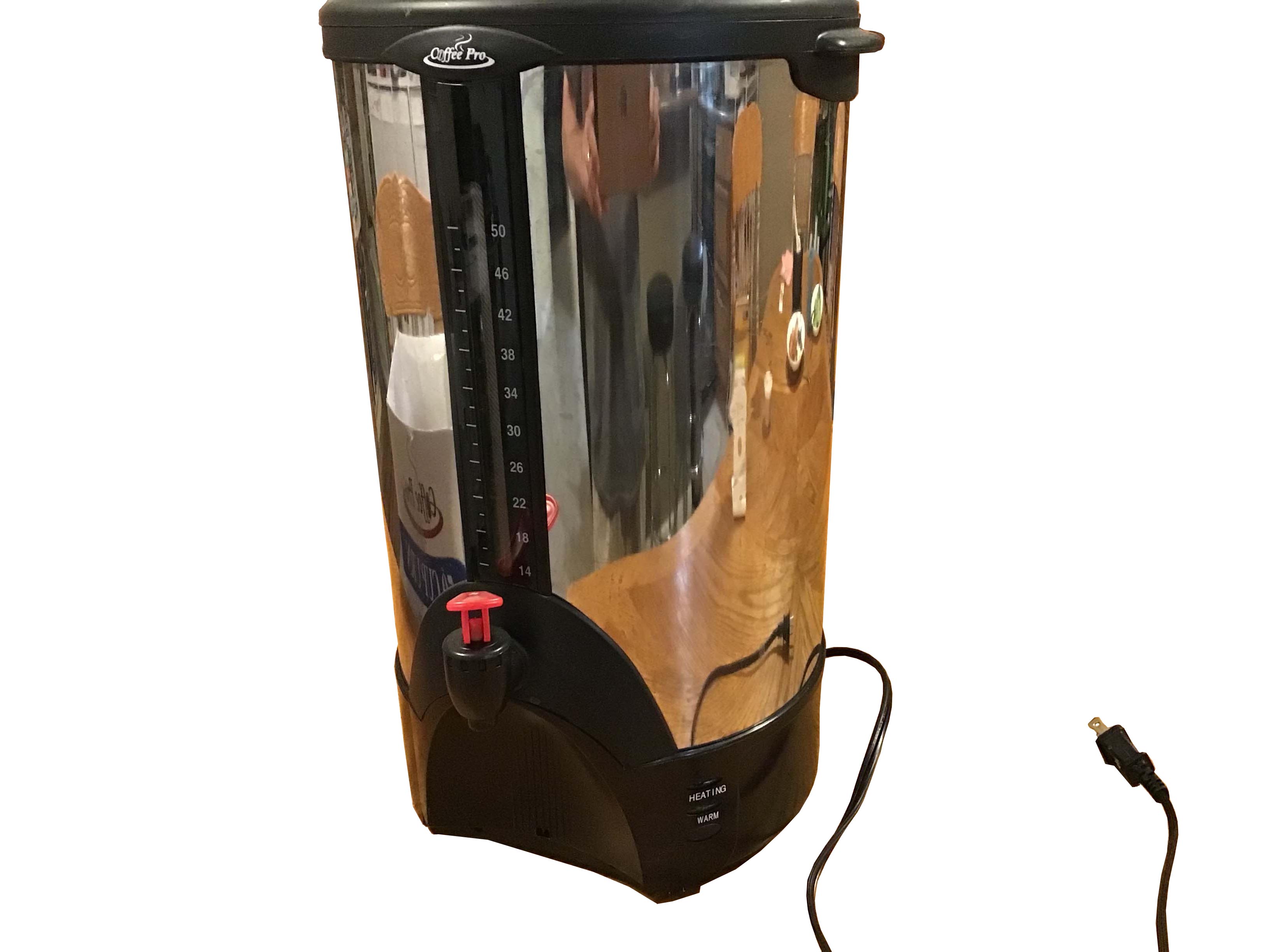 50-cup steel percolating coffee urn