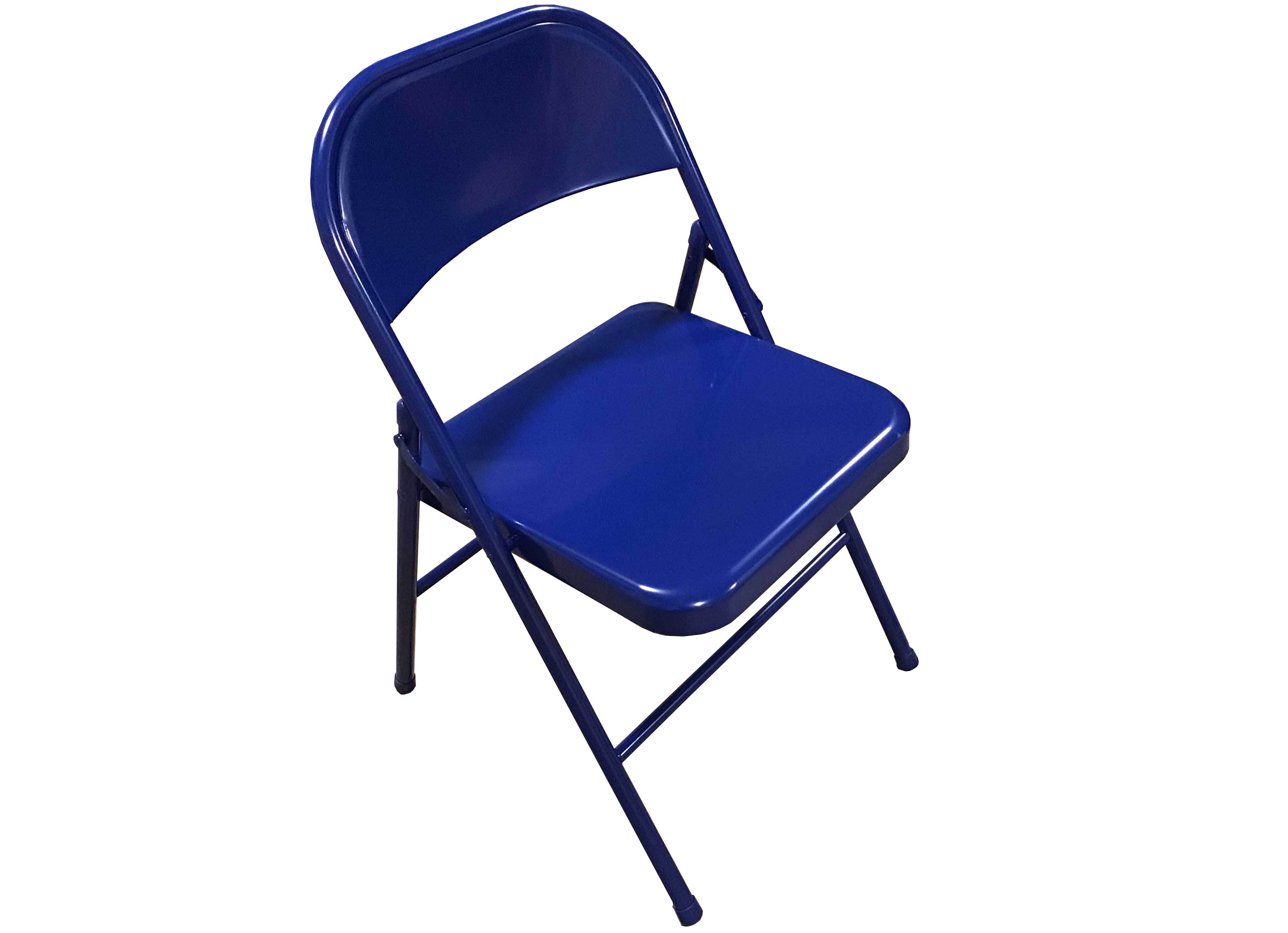 folding chairs (steel, blue)