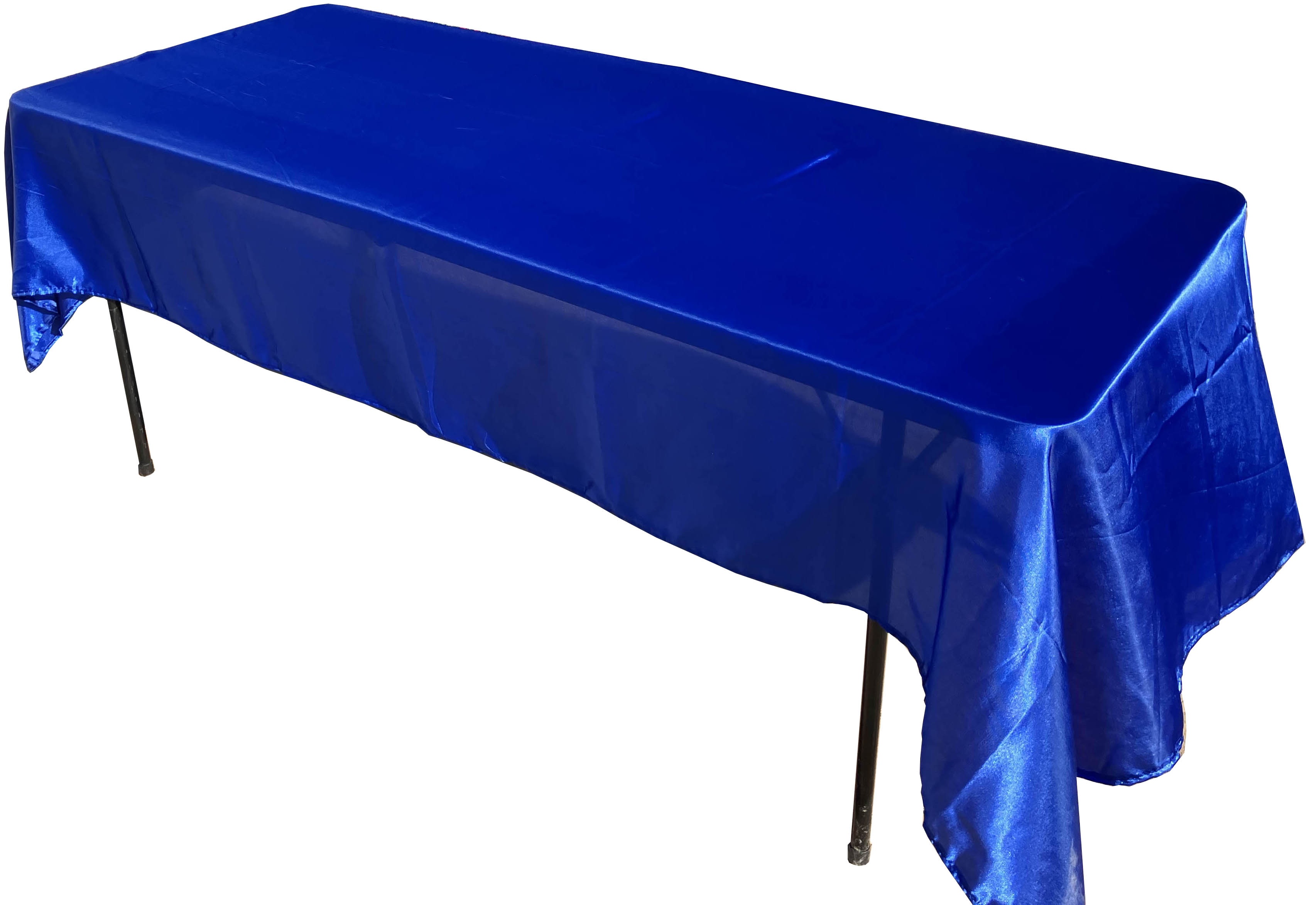 rectangle tablecloths (royal blue, smooth satin) - 60 x 102