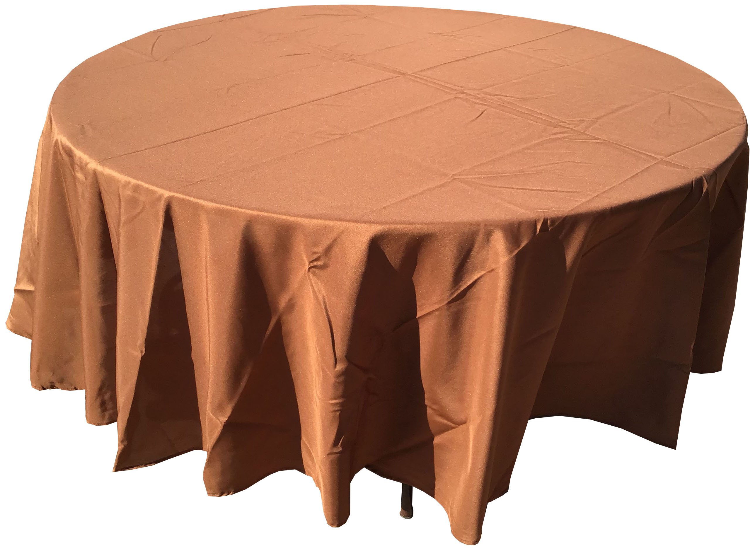 round tablecloths (cinnamon brown) - 108