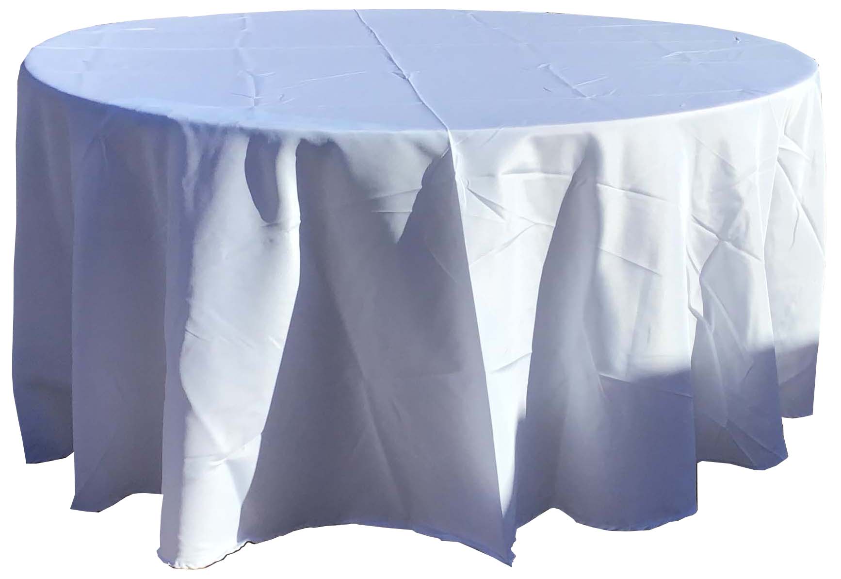 round tablecloths (white) - 120