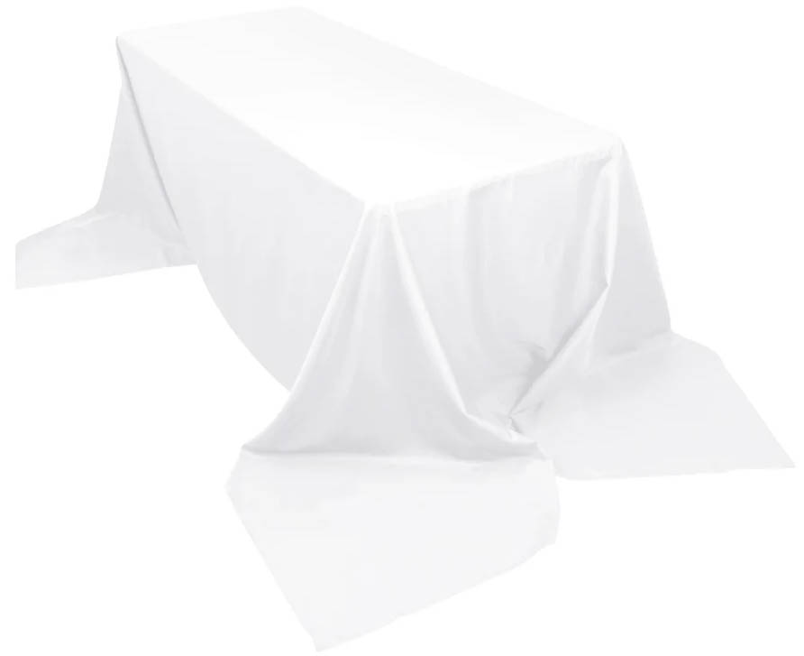 rectangle tablecloths (white) - 90 x 156