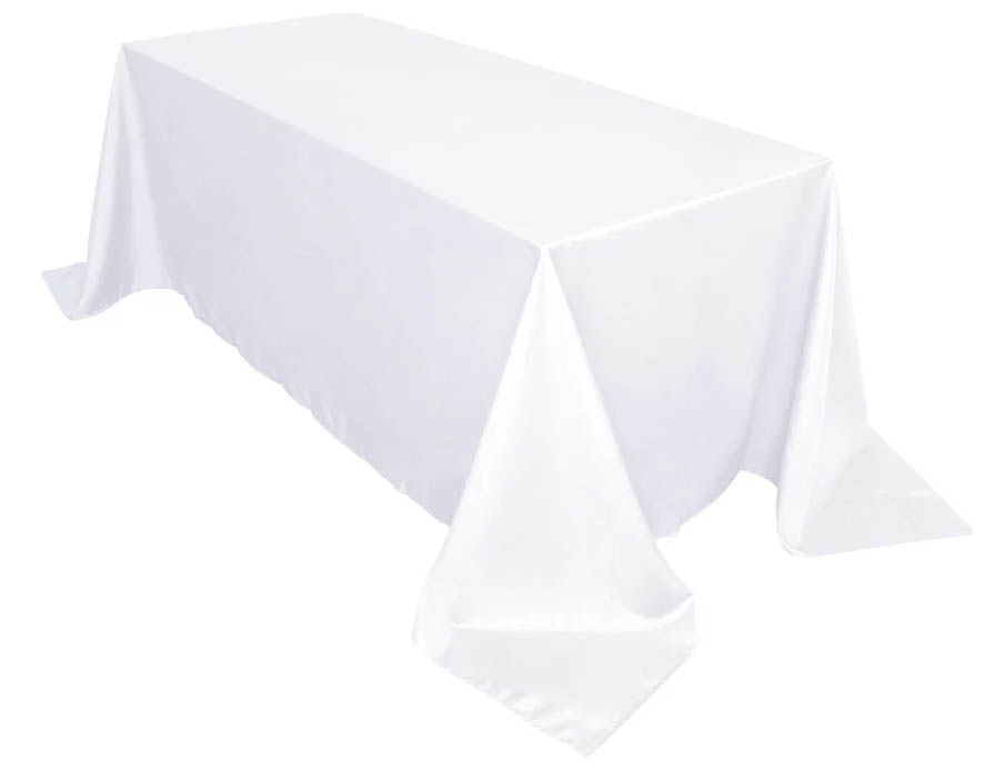 rectangle tablecloths (white) - 90 x 132