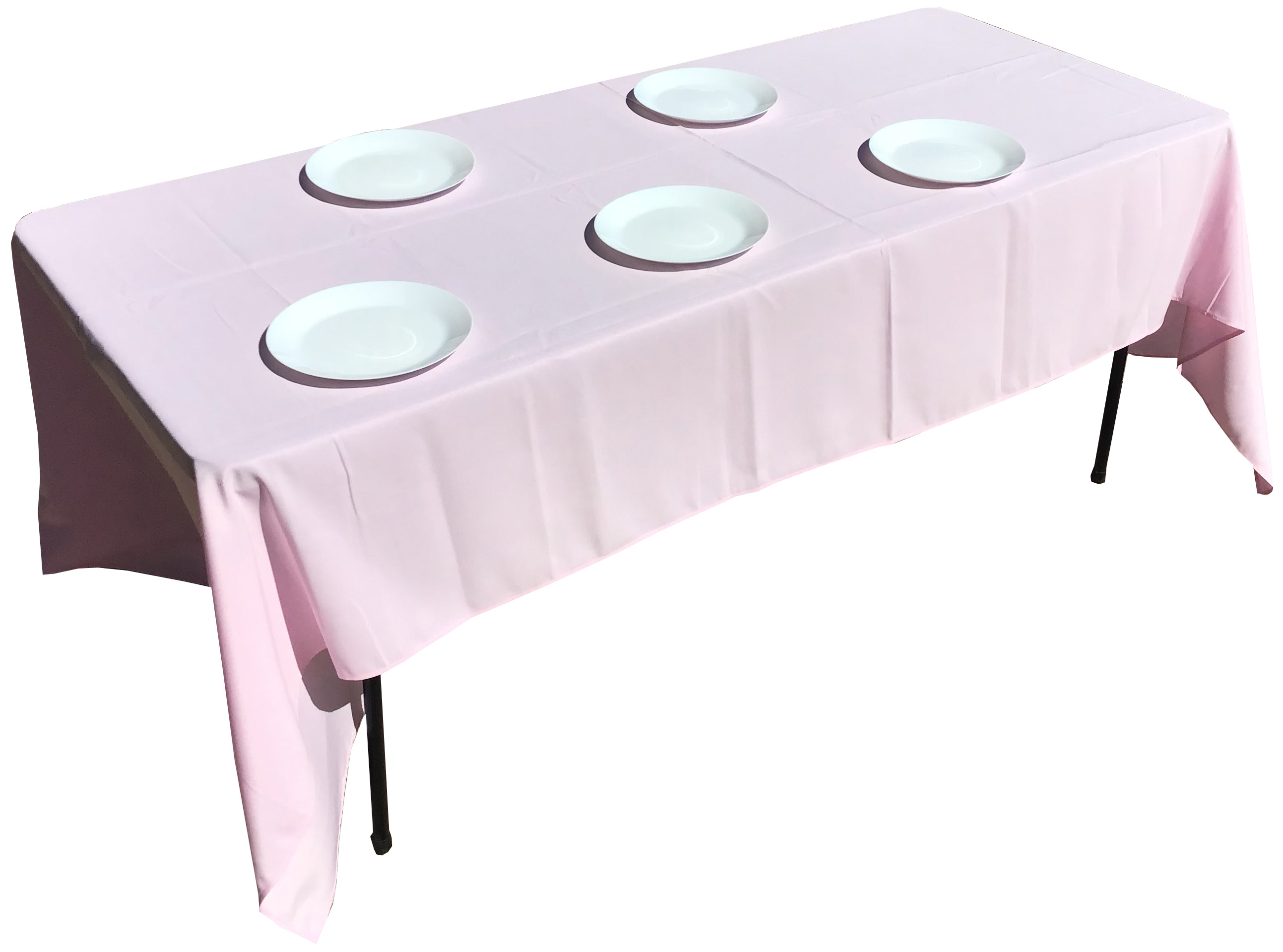 rectangle tablecloths (pastel pink) - 60 x 120