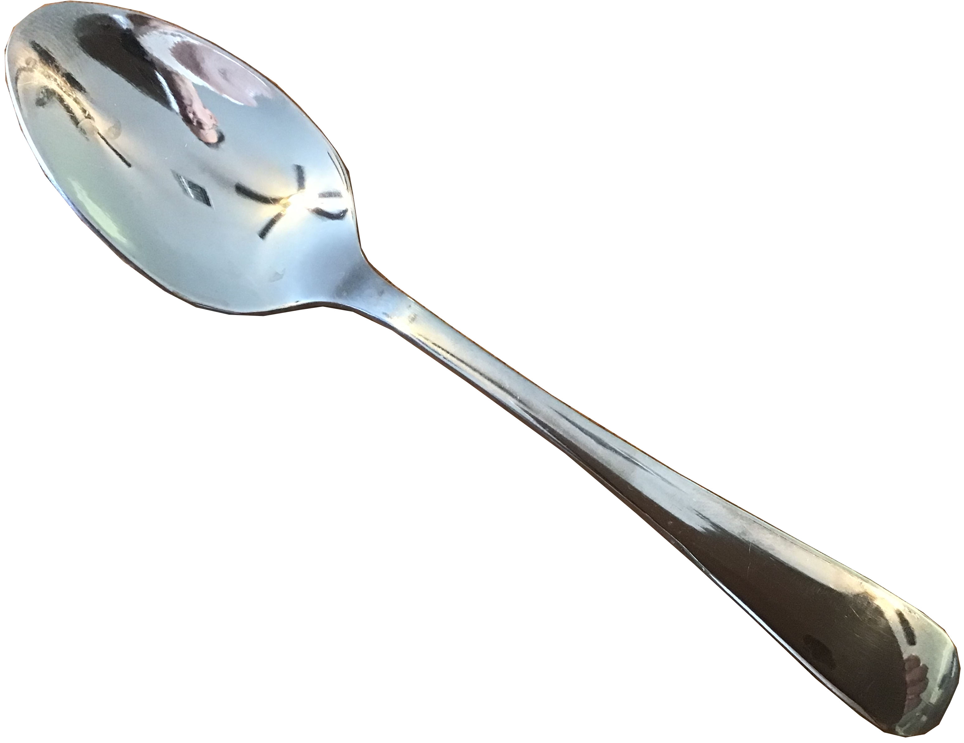 dinner spoons (stainless steel, Stainless, wide round handle end)