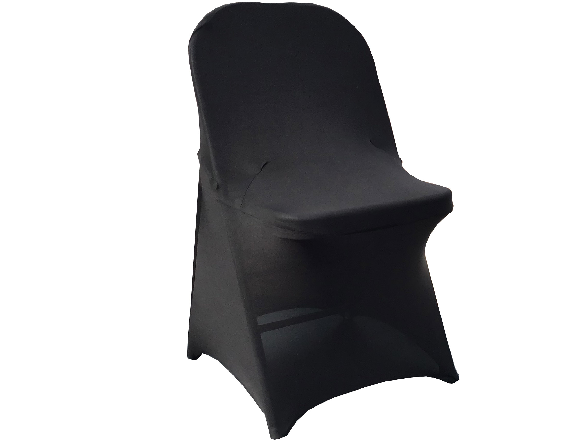 spandex stretch-fitted slip-on chair covers (black)