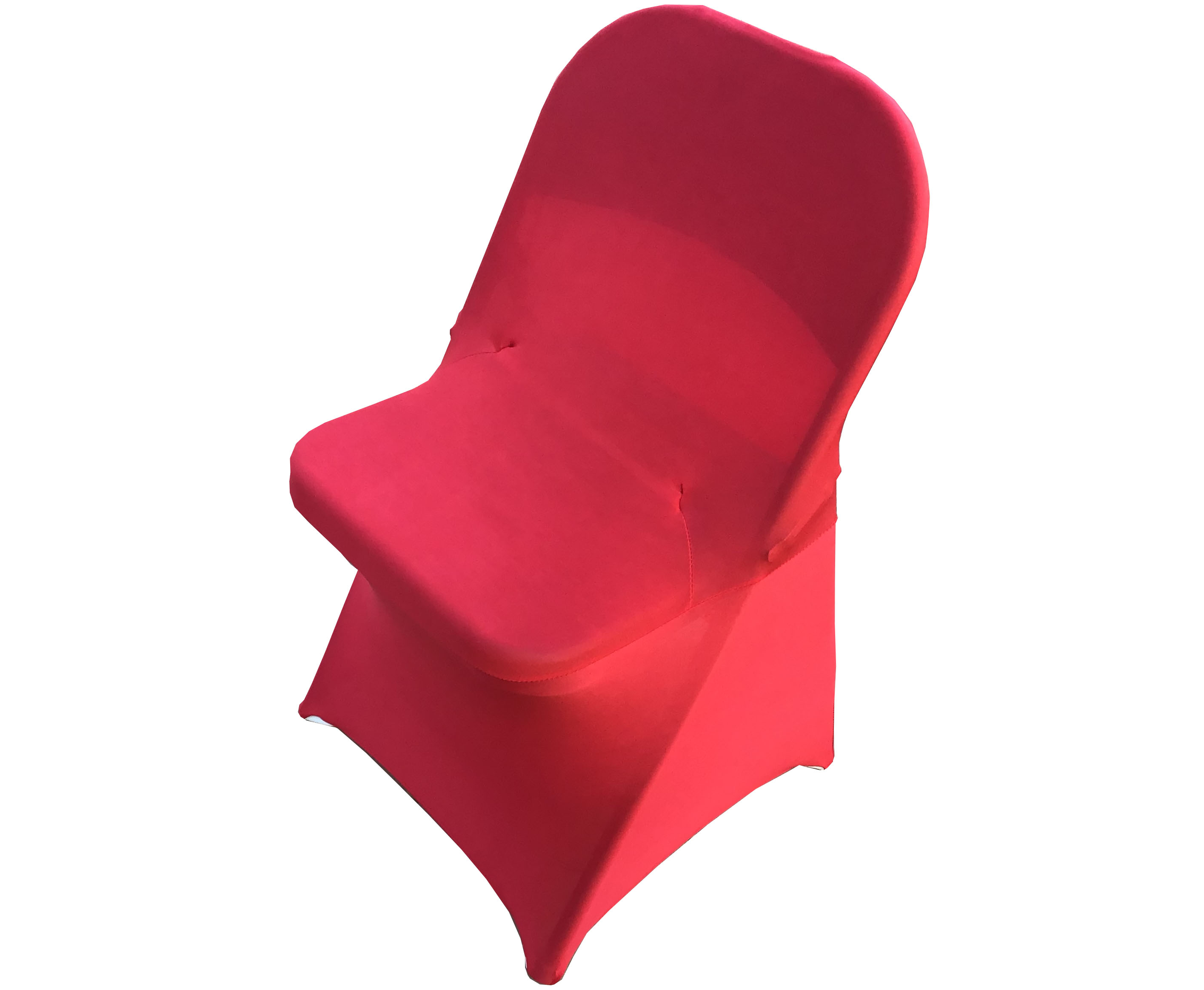 spandex stretch-fitted slip-on chair covers (red)