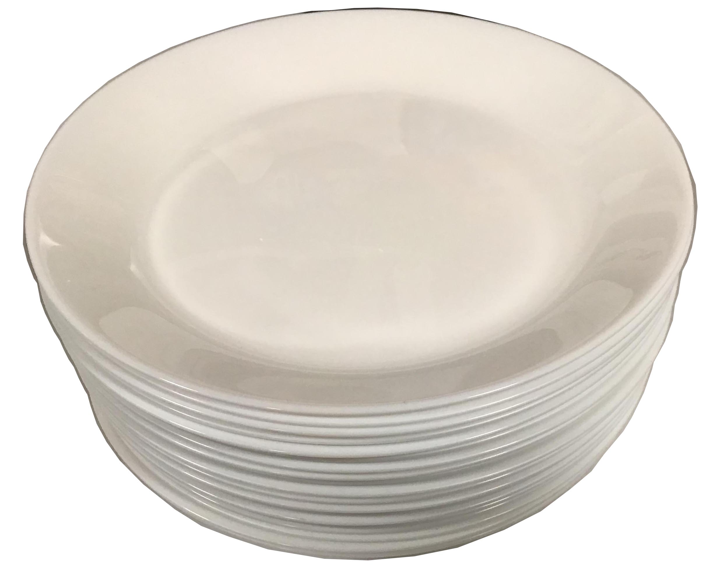 glass dessert plates (Corelle Vitrelle)