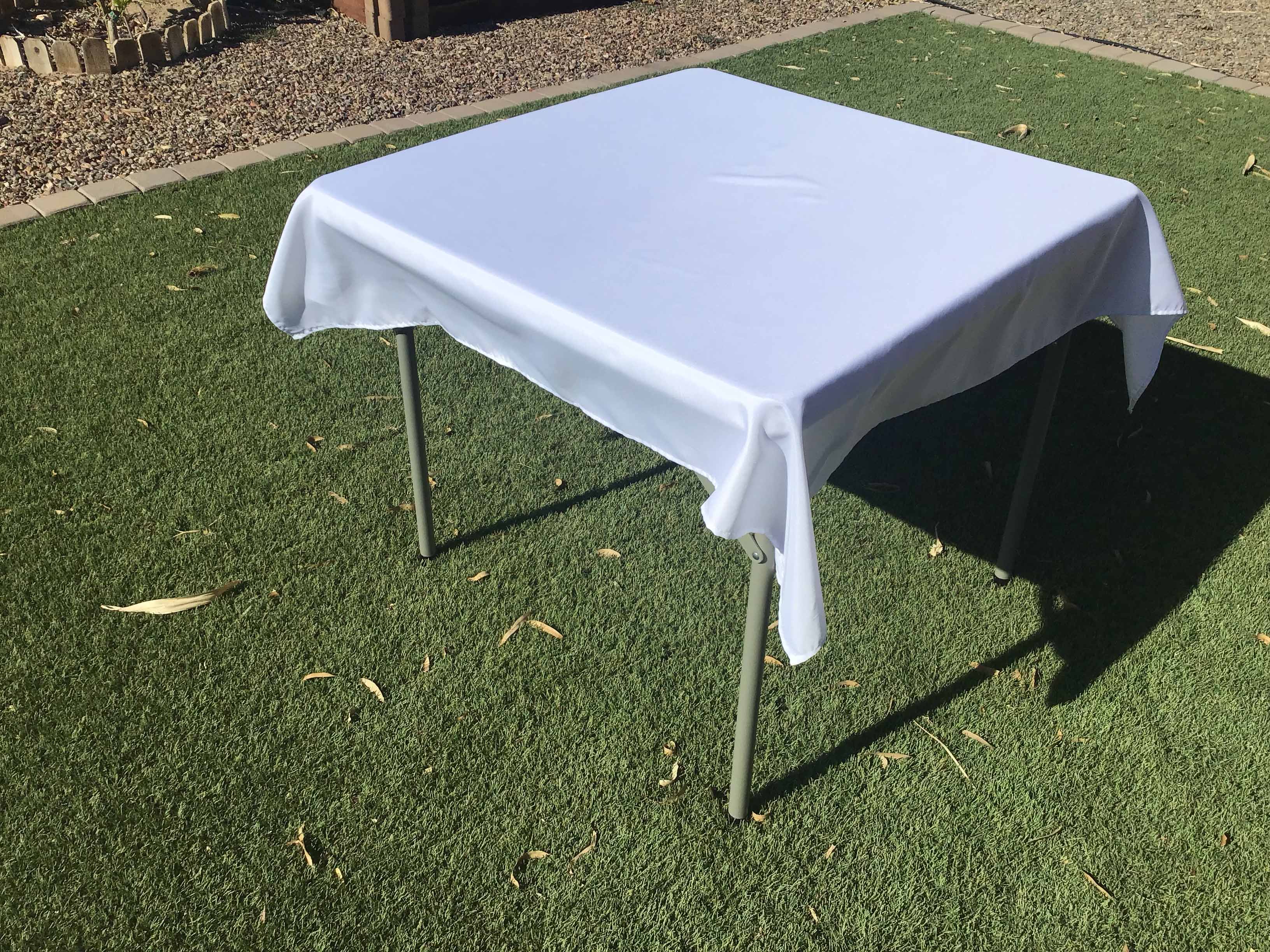 square tablecloths (white) - 54