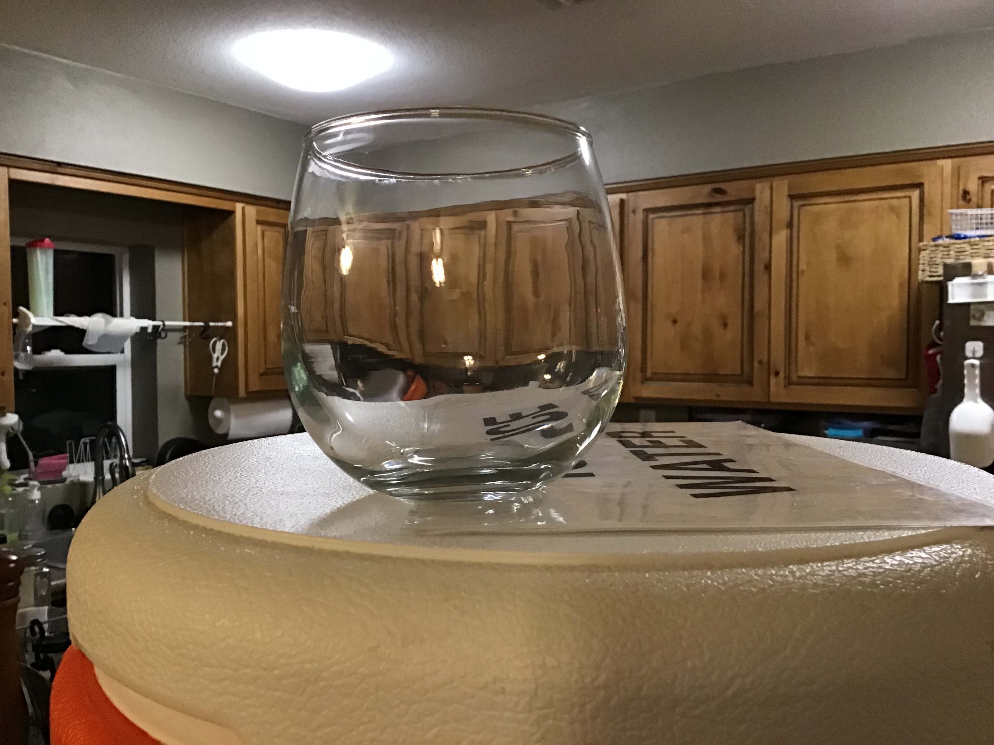 stemless red wine glasses (Libbey) - 16.75 oz.