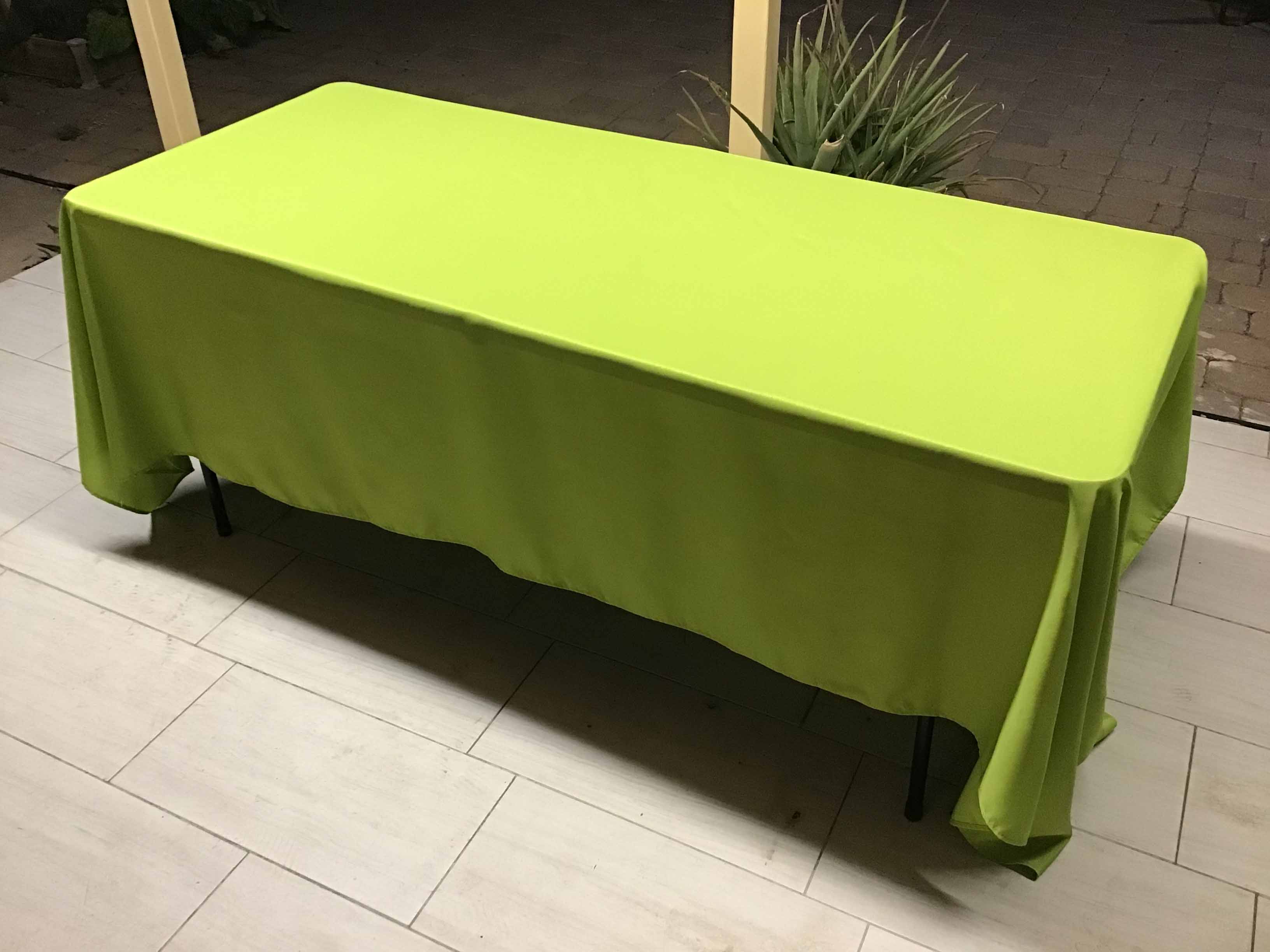 rectangle tablecloths (lime green sage) - 60 x 126