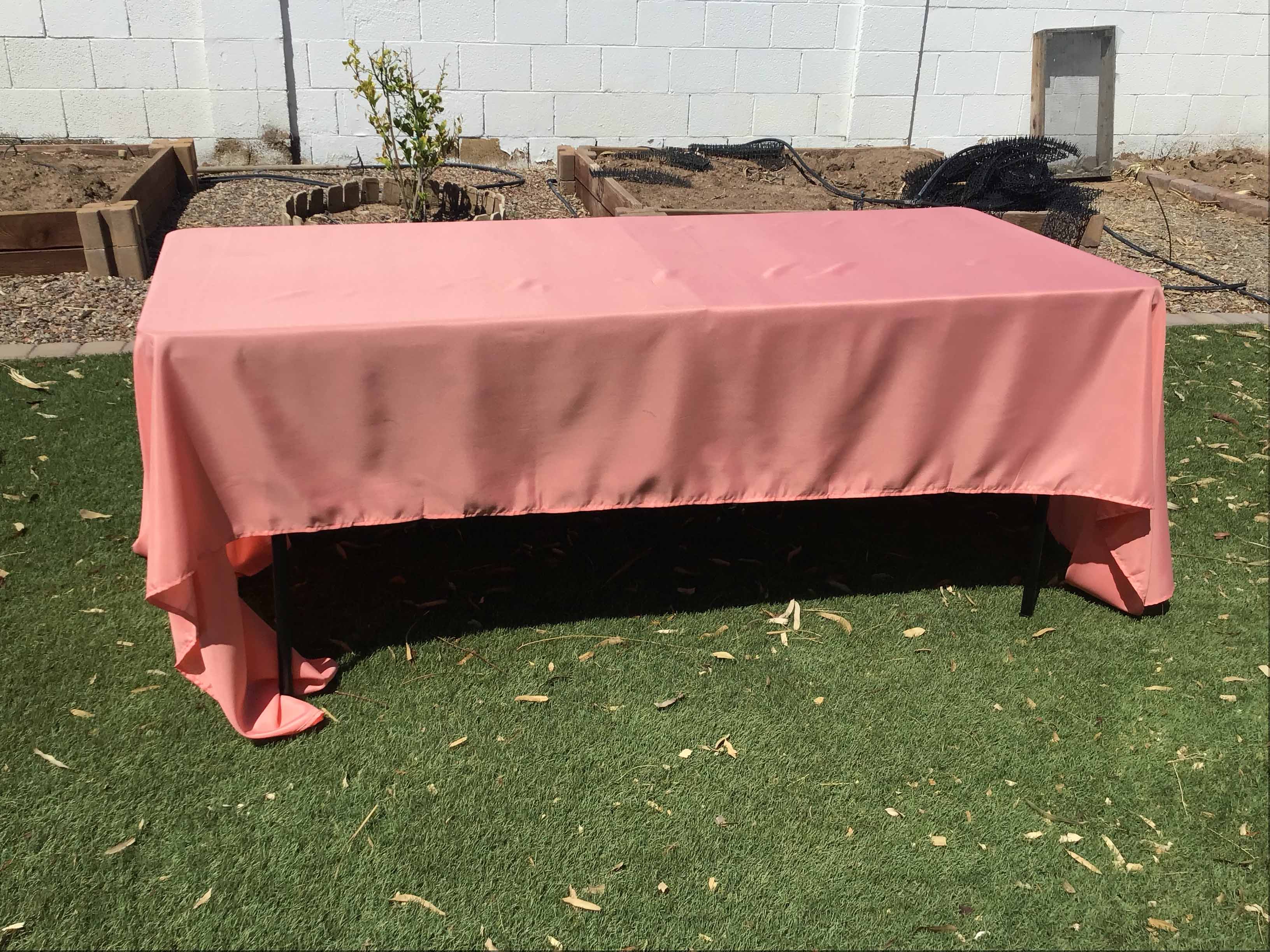 rectangle tablecloths (coral) - 60 x 126