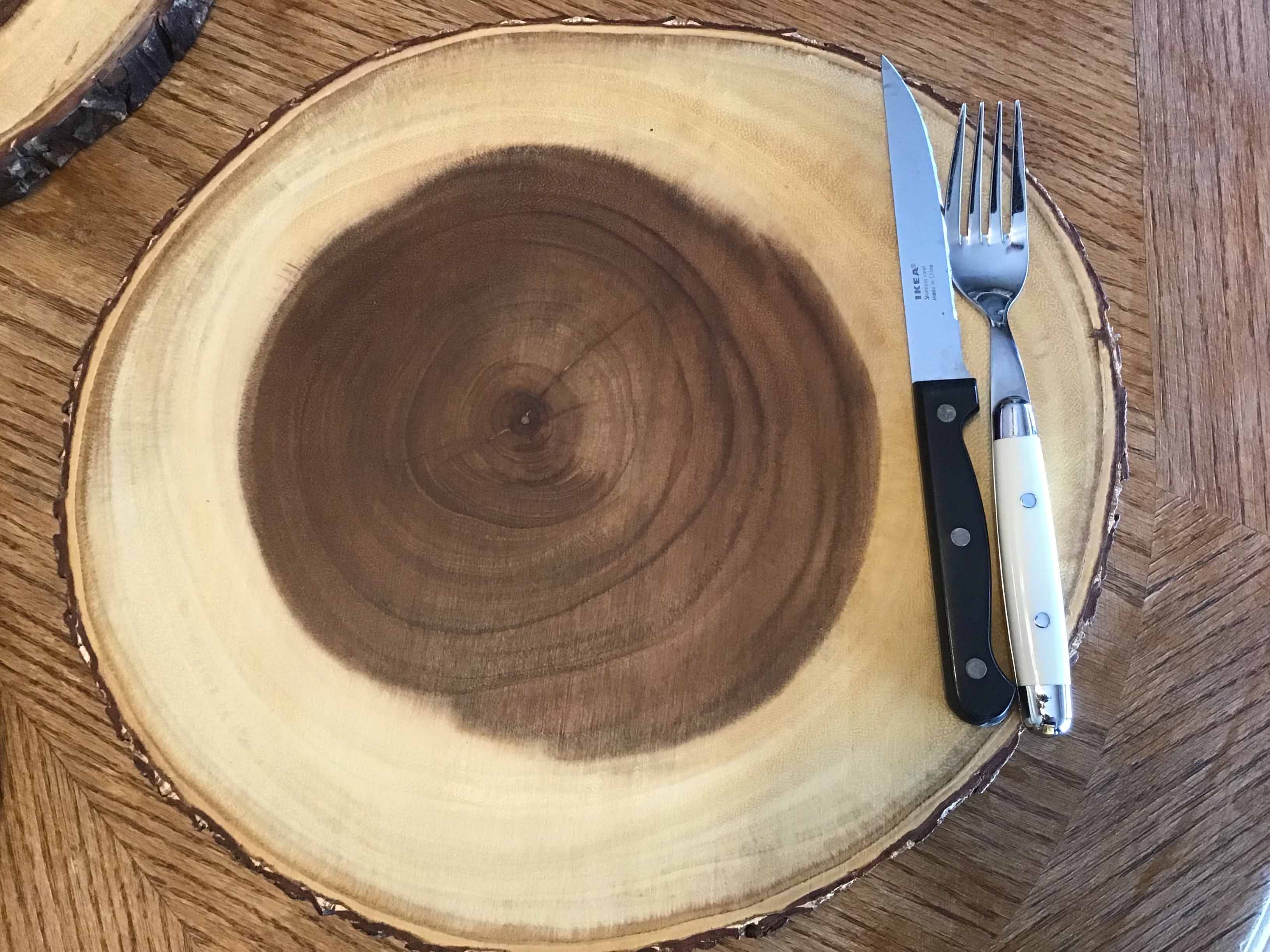 wood serving platter (14 diameter)