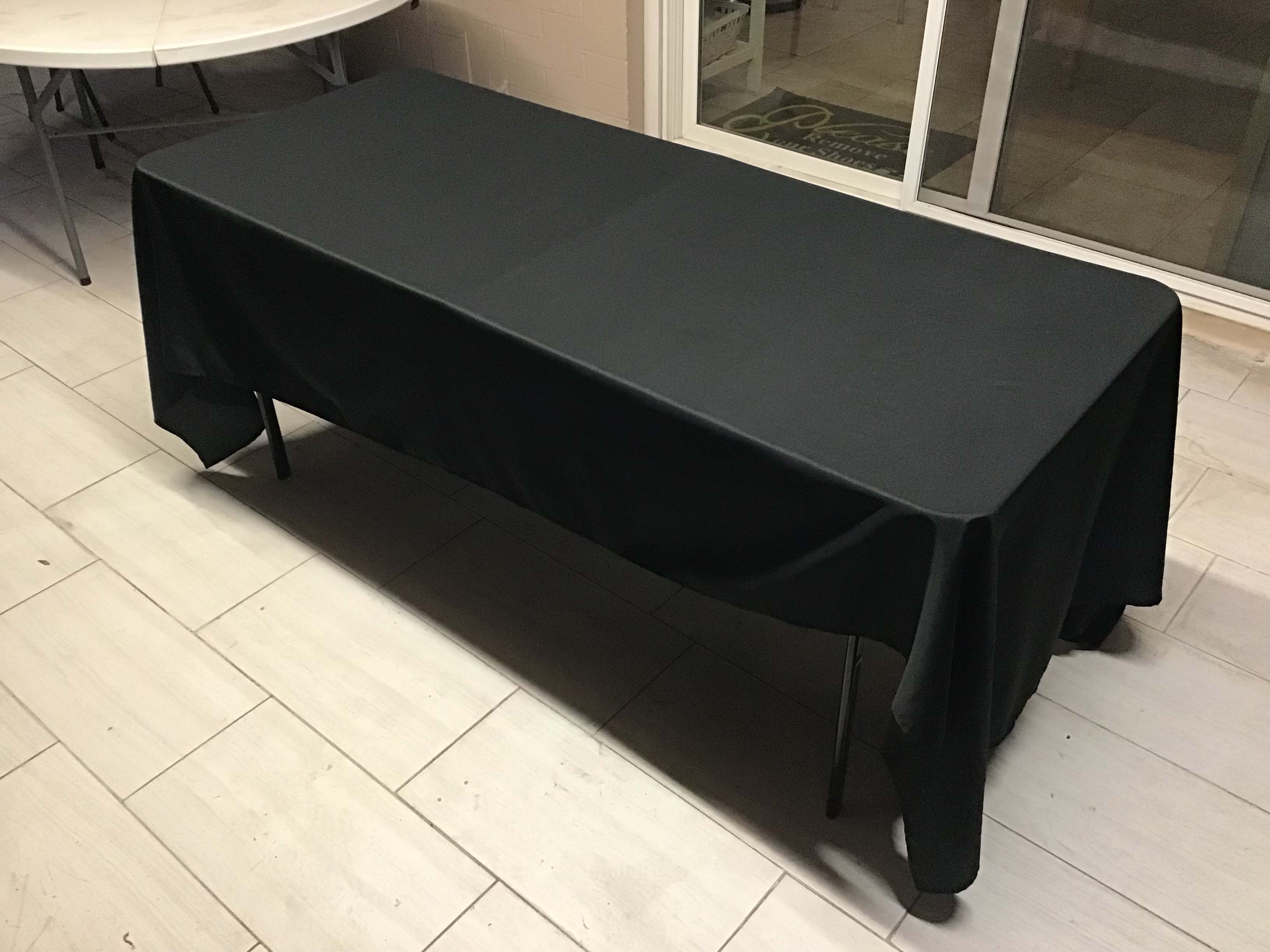 rectangle tablecloths (black) - 60 x 126