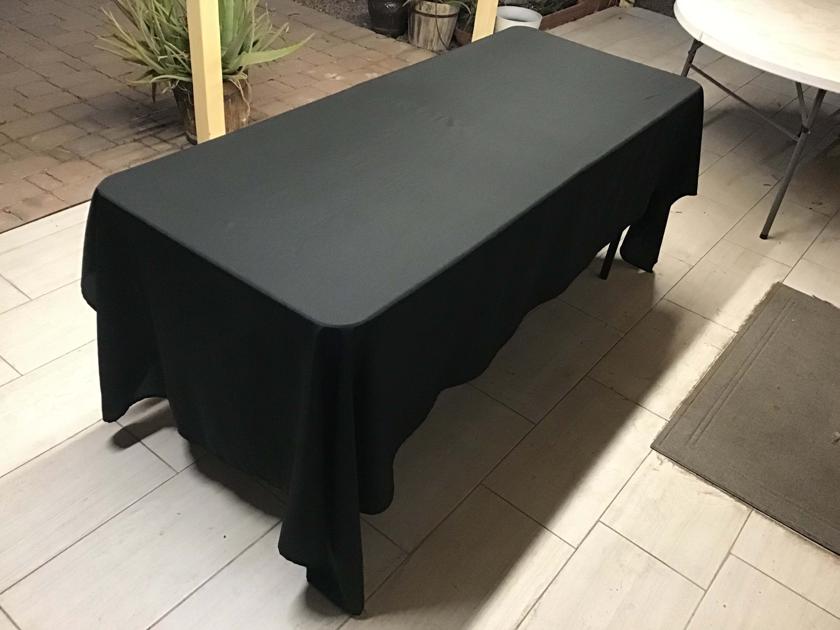 rectangle tablecloths (black) - 60 x 126