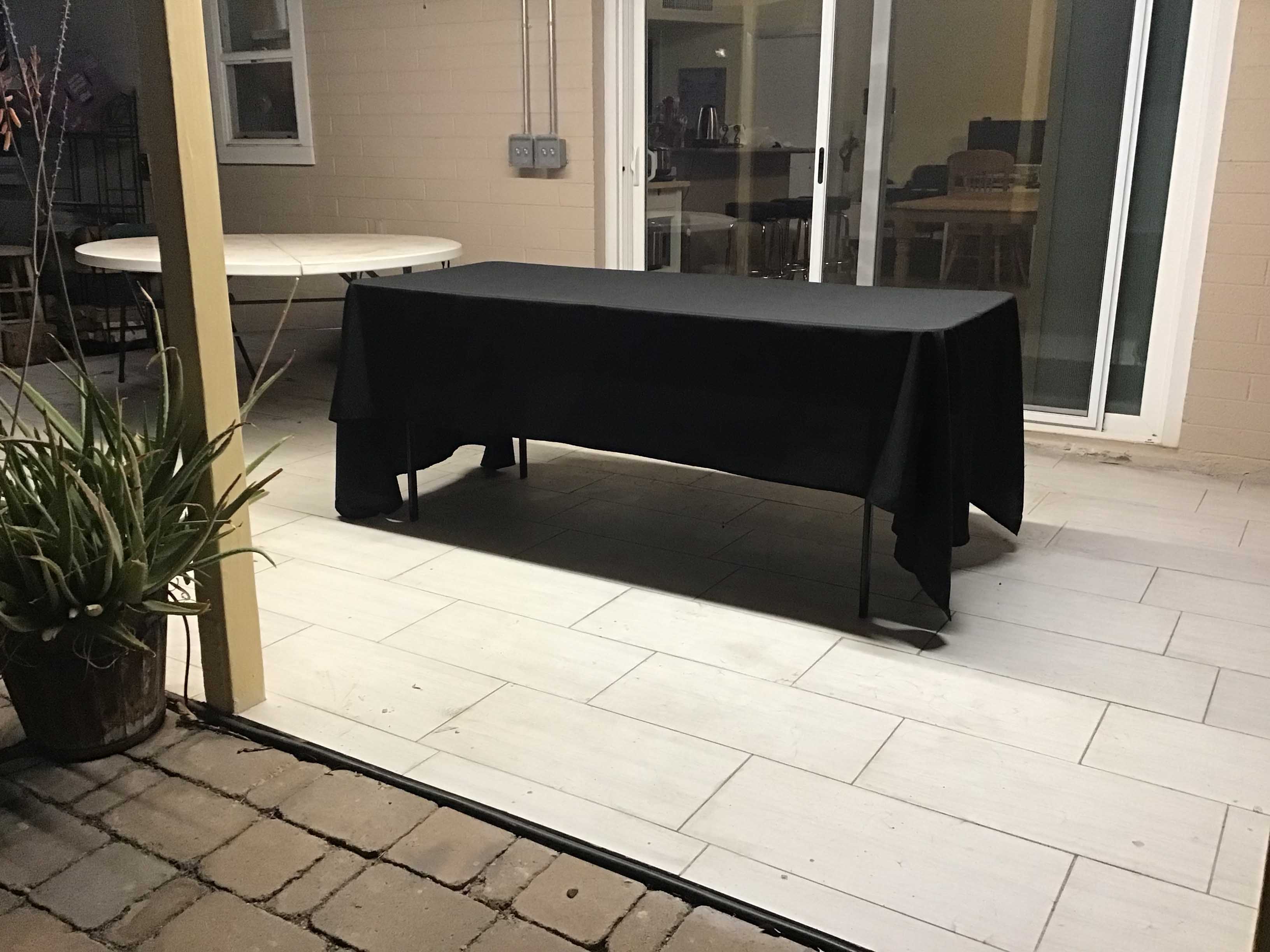 rectangle tablecloths (black) - 60 x 126
