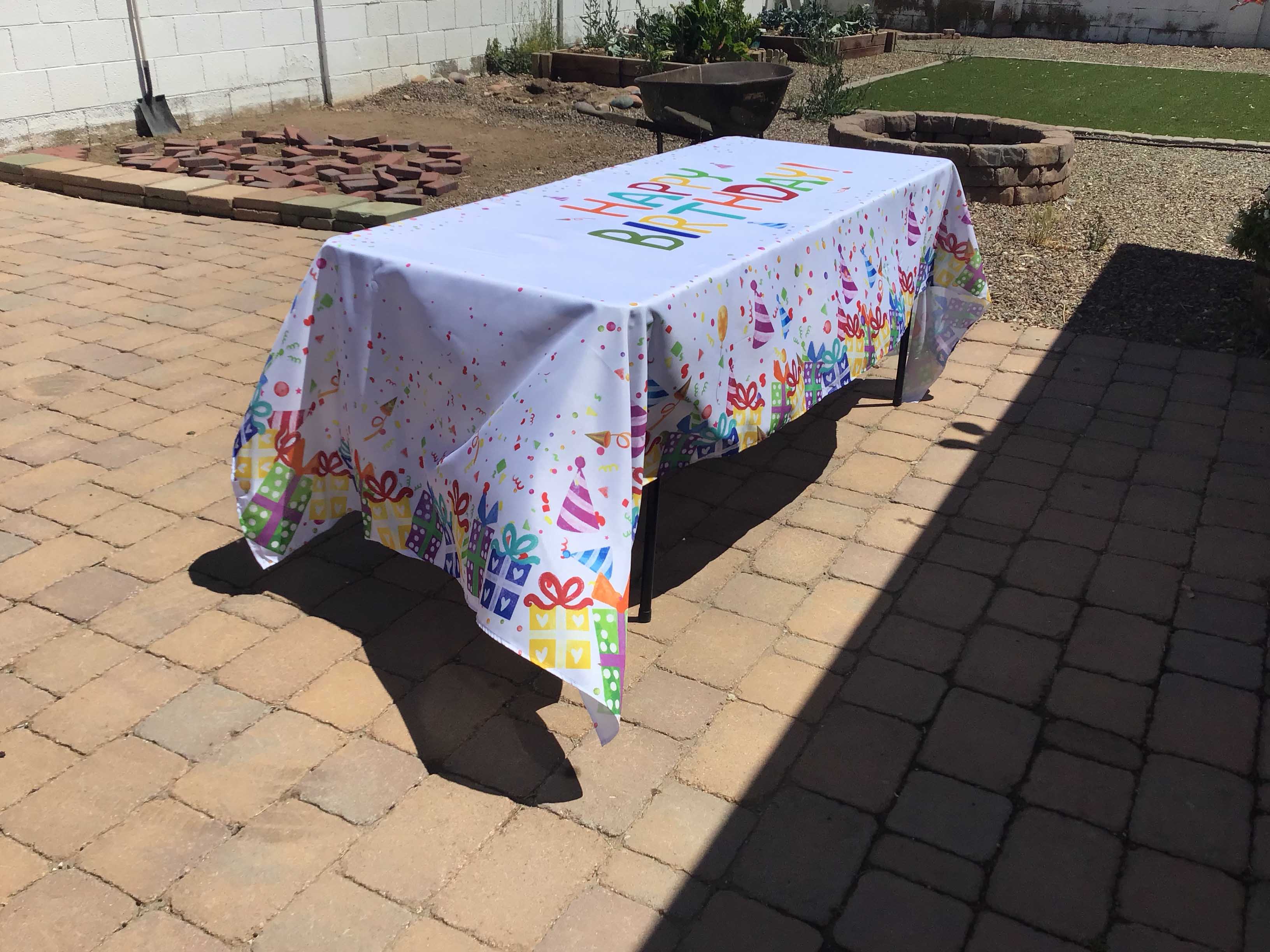 rectangle tablecloths (birthday) - 60 x 120