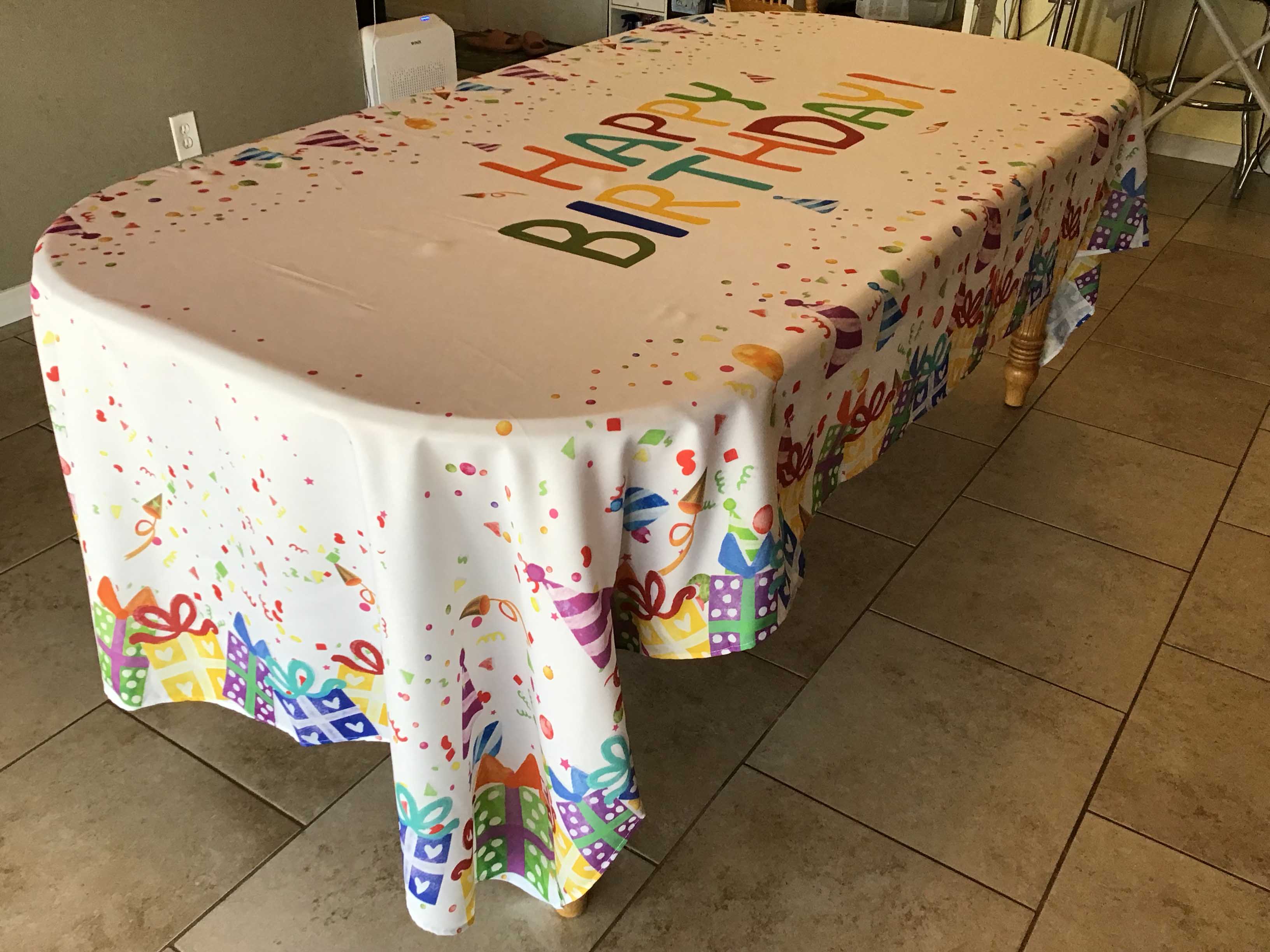rectangle tablecloths (birthday) - 60 x 120