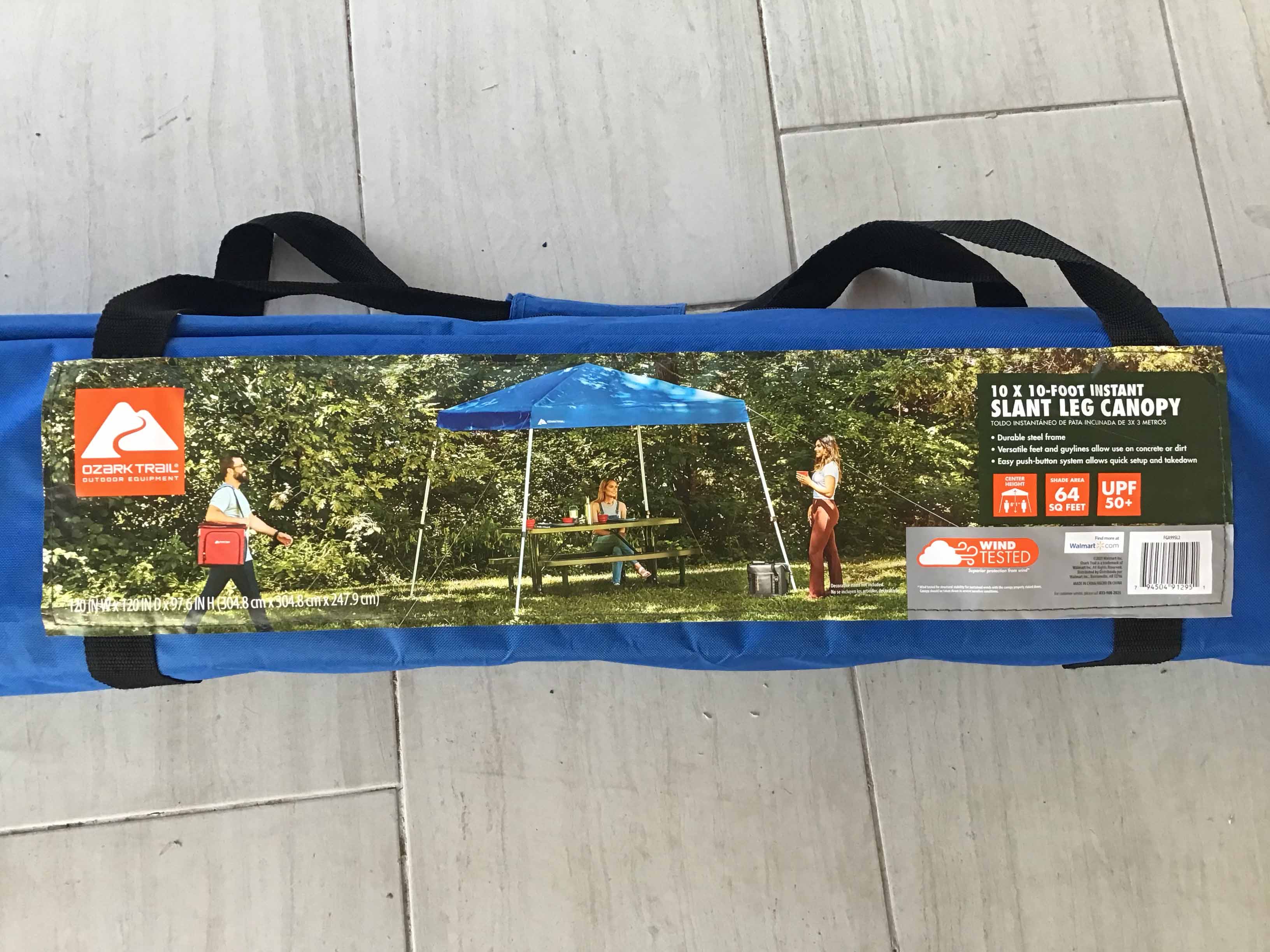 slant leg canopy tent (10 ft. x 10 ft.) - blue