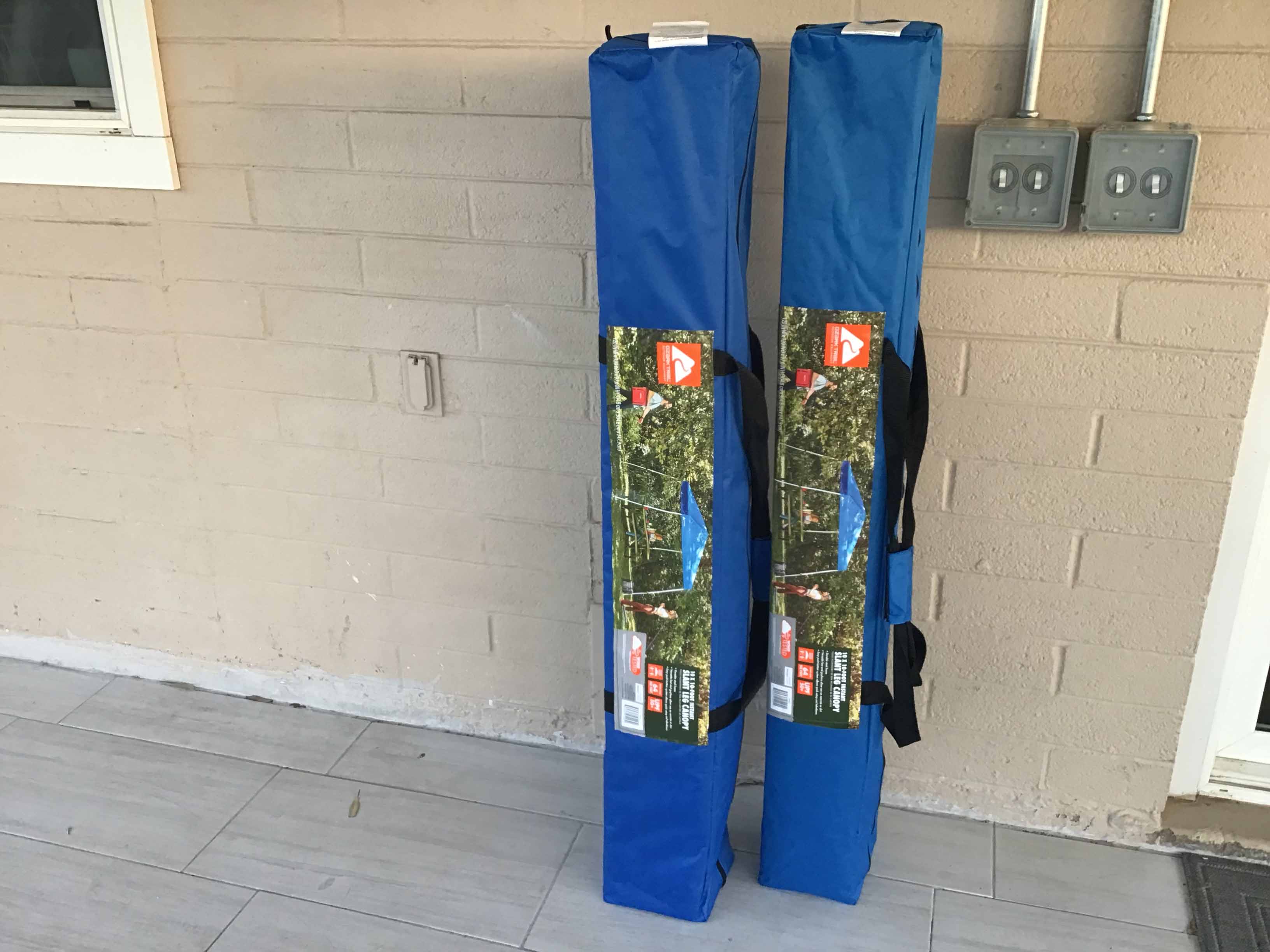 slant leg canopy tent (10 ft. x 10 ft.) - blue