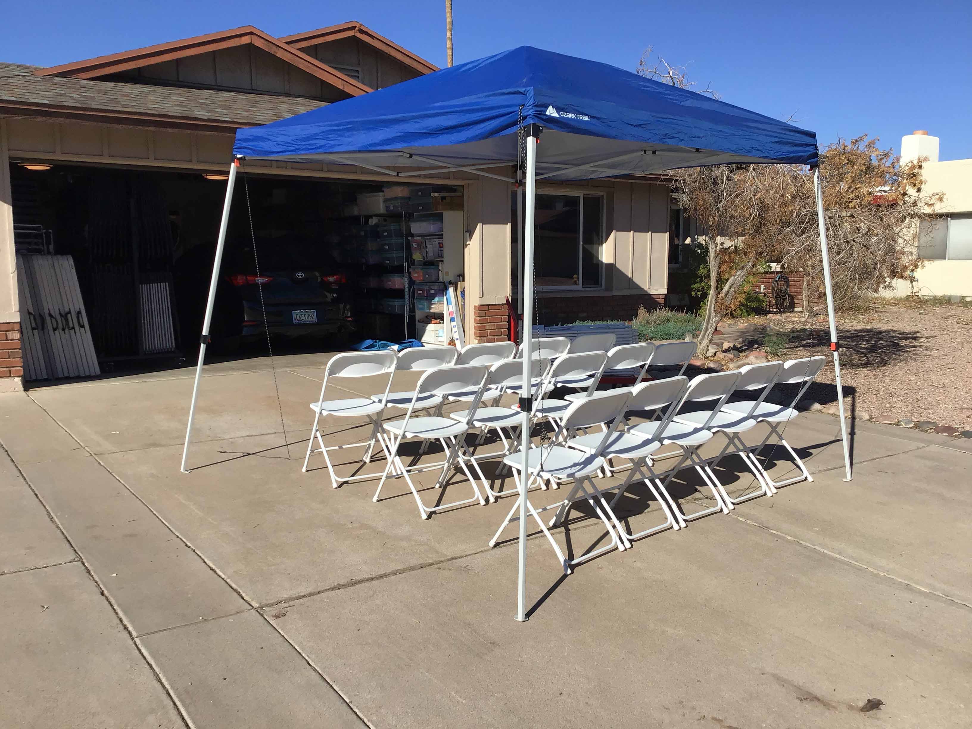 slant leg canopy tent (10 ft. x 10 ft.) - blue