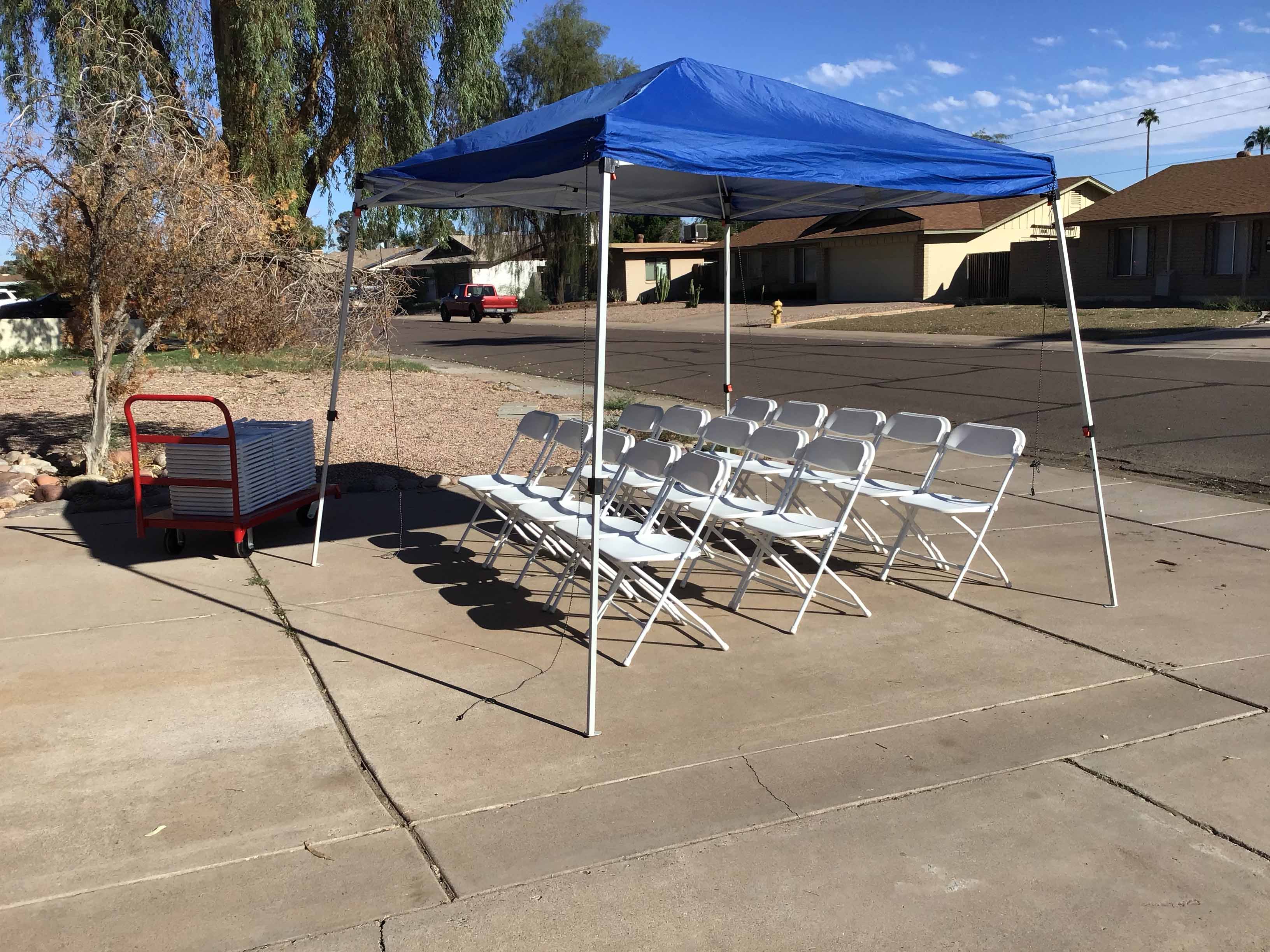 slant leg canopy tent (10 ft. x 10 ft.) - blue