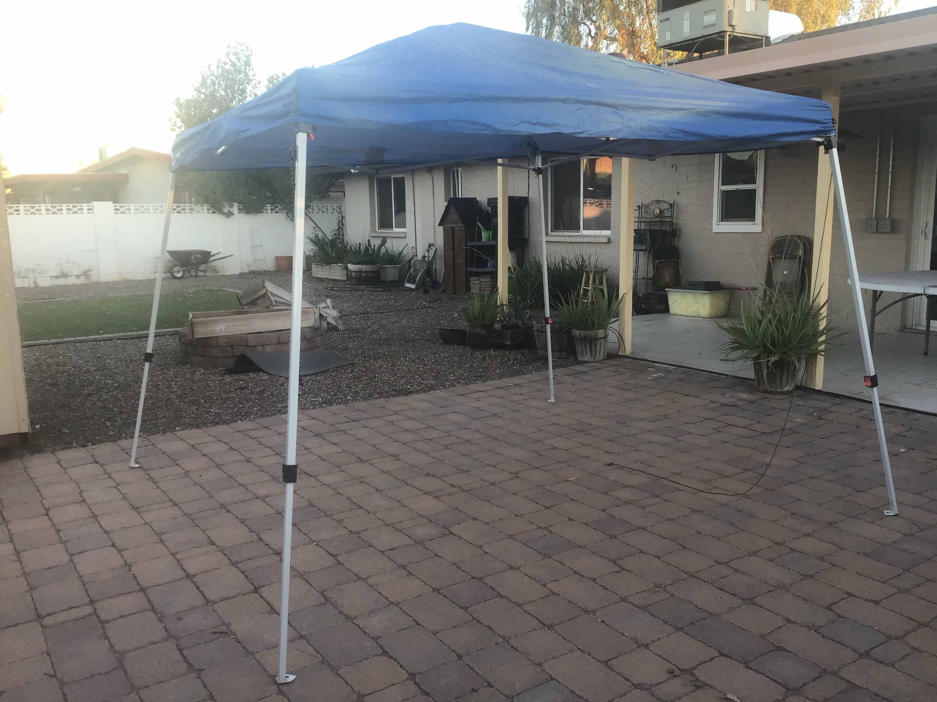 slant leg canopy tent (10 ft. x 10 ft.) - blue