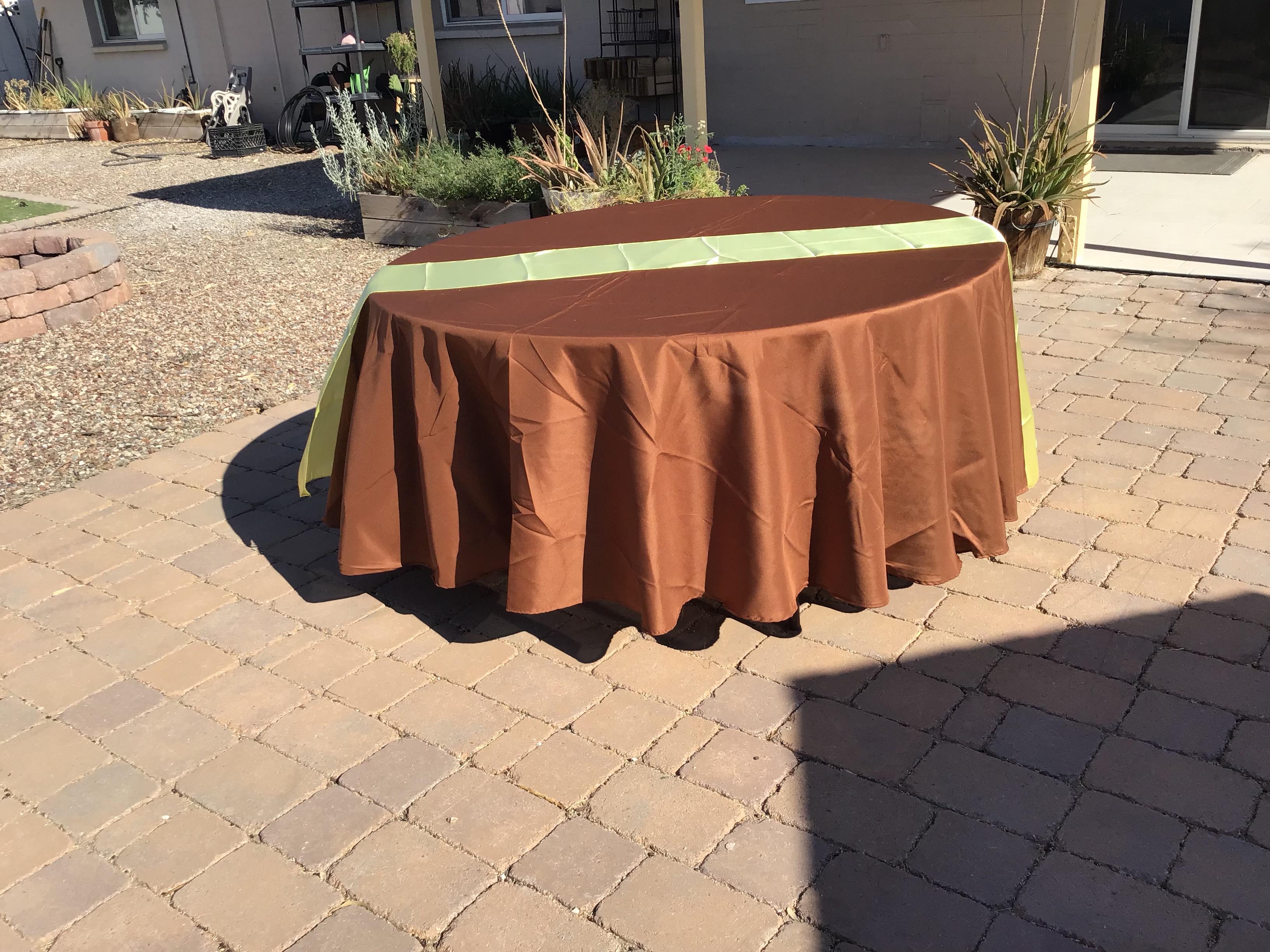 table runners (satin, yellow) - 12 x 108