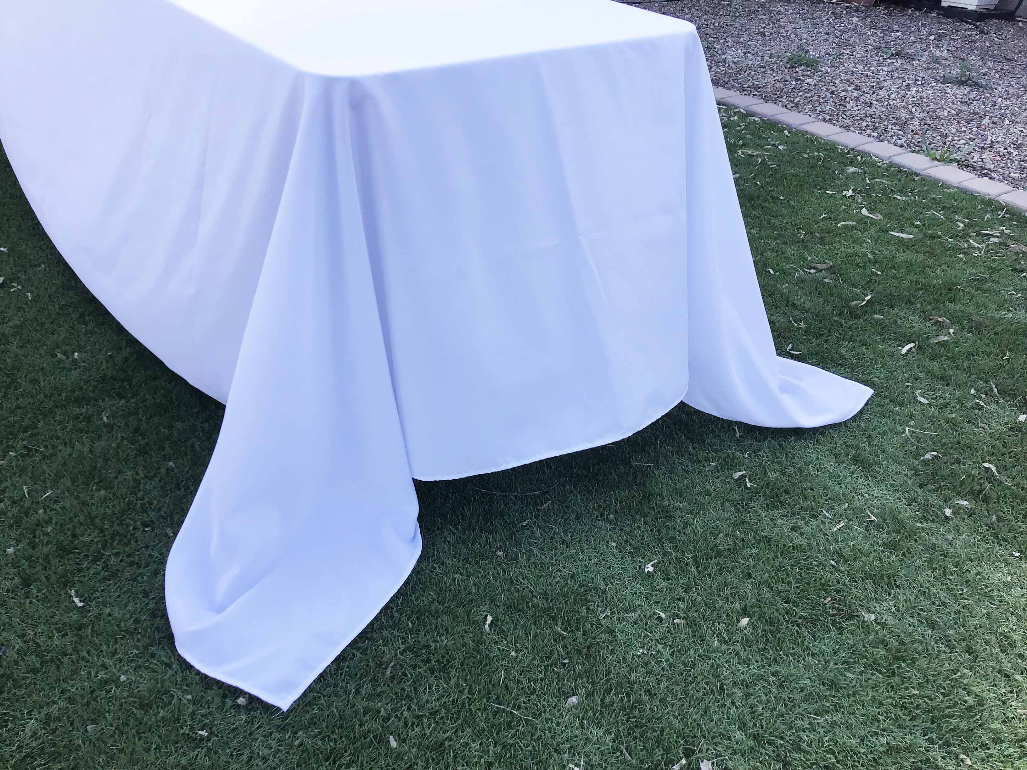 rectangle tablecloths (white) - 90 x 156