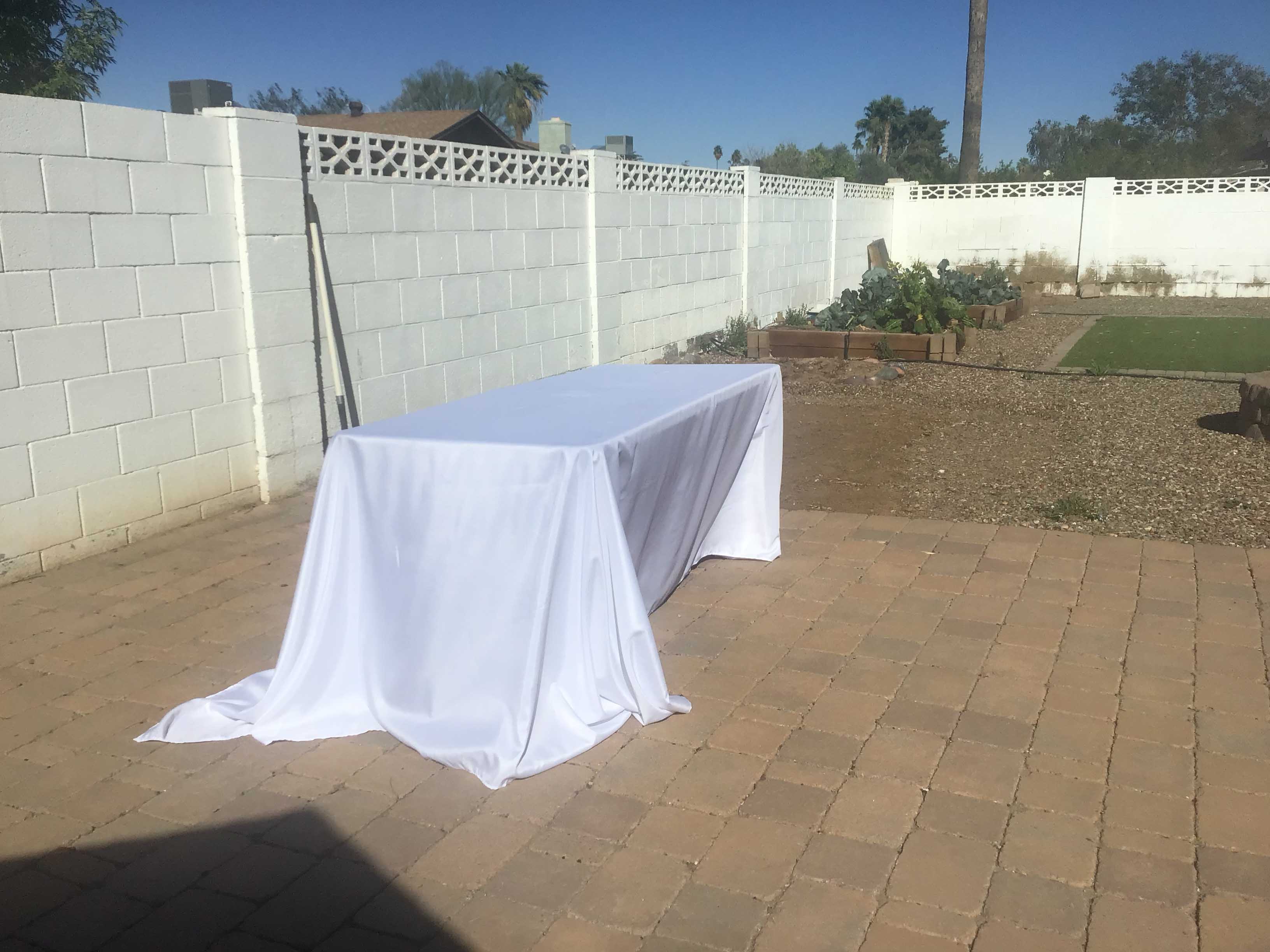 rectangle tablecloths (white) - 90 x 132