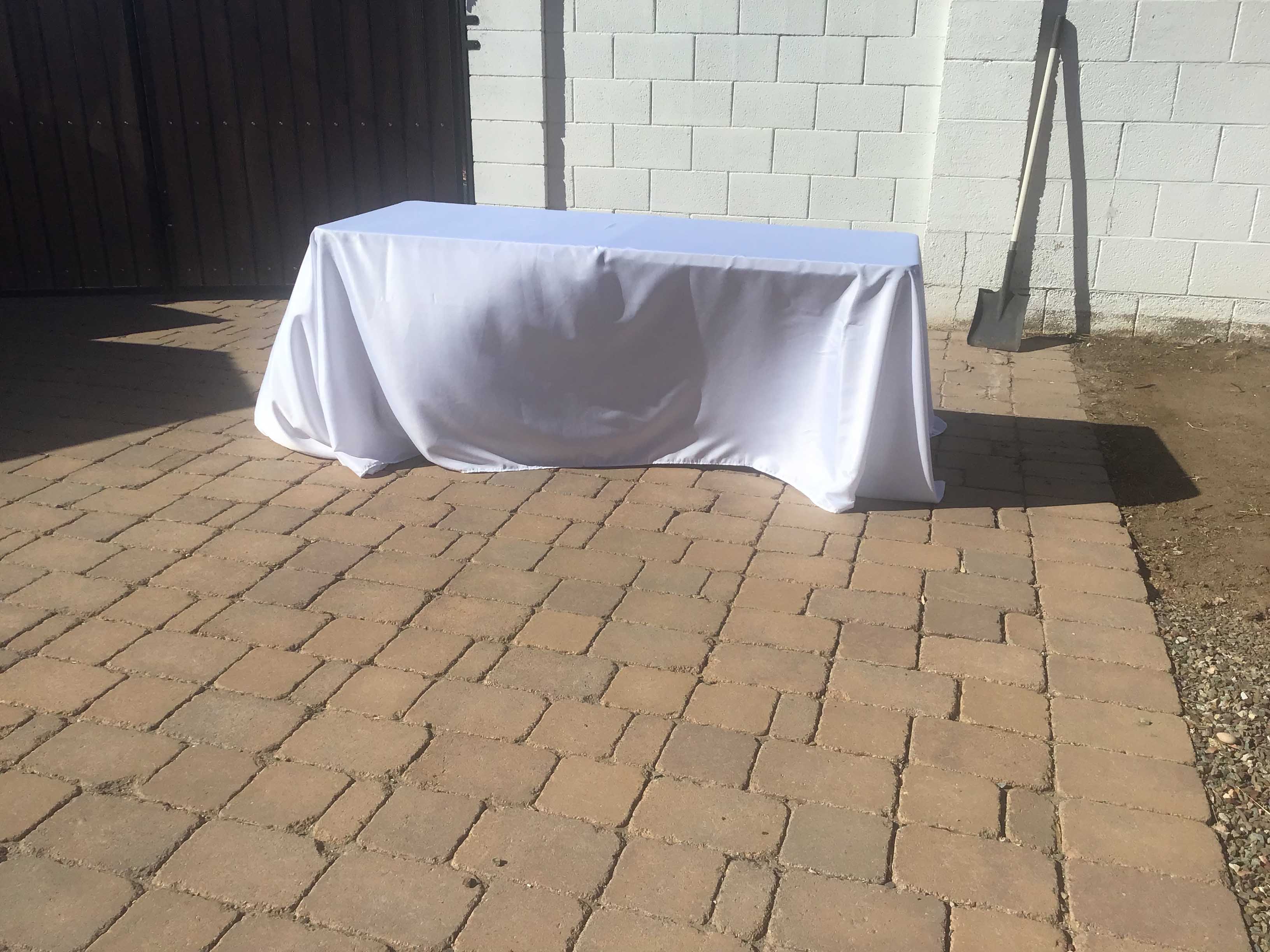 rectangle tablecloths (white) - 90 x 132