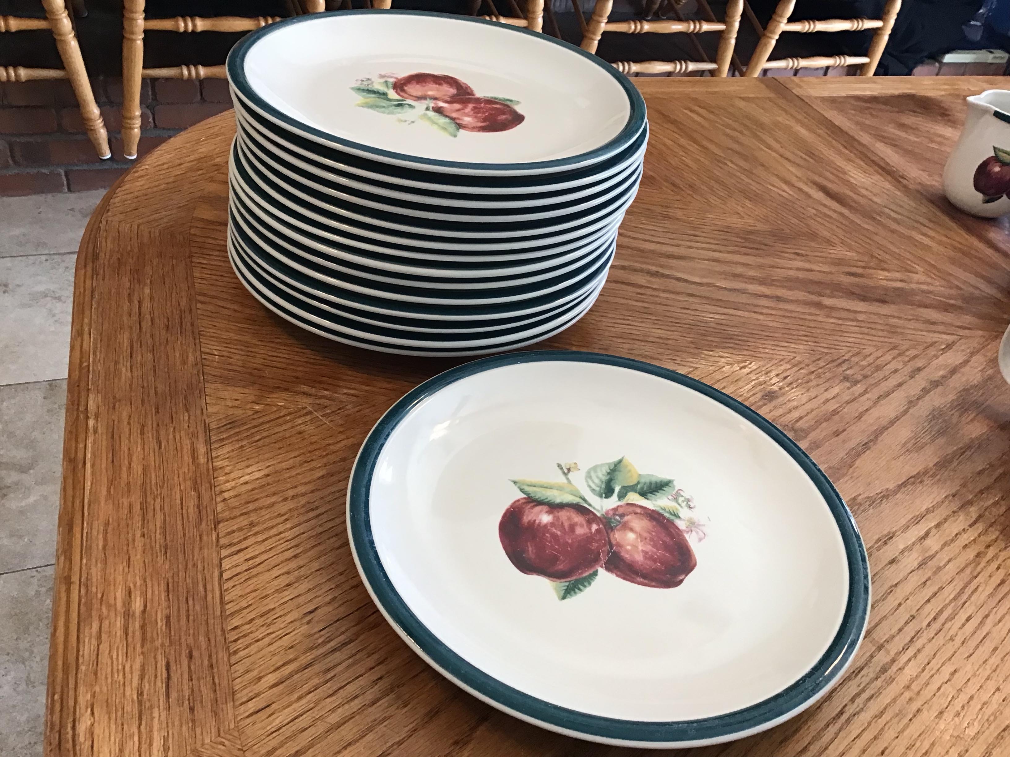 dinner plates - ceramic (Apple Casuals collection) - 10 1/2