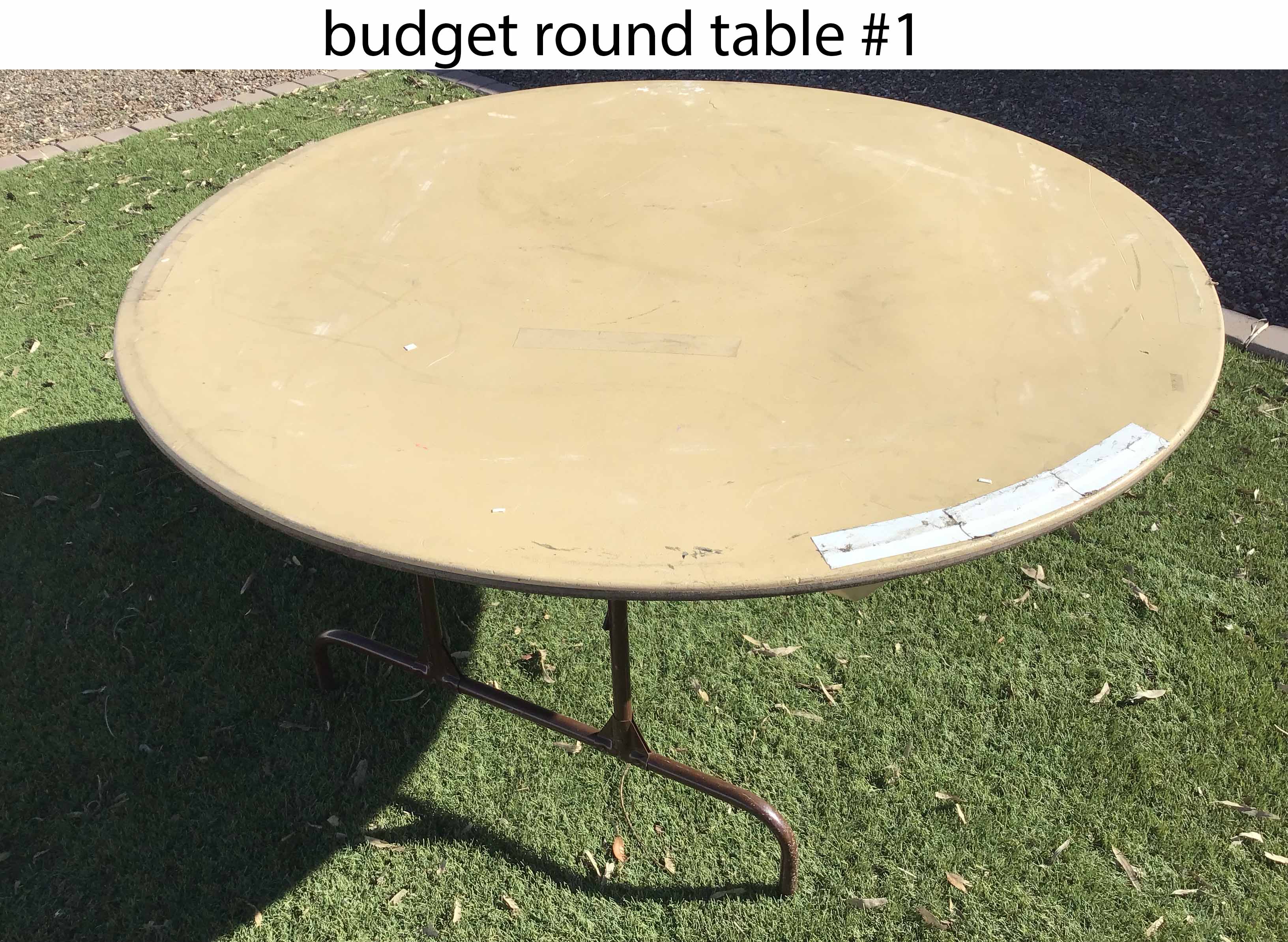 5 foot round tables (budget)