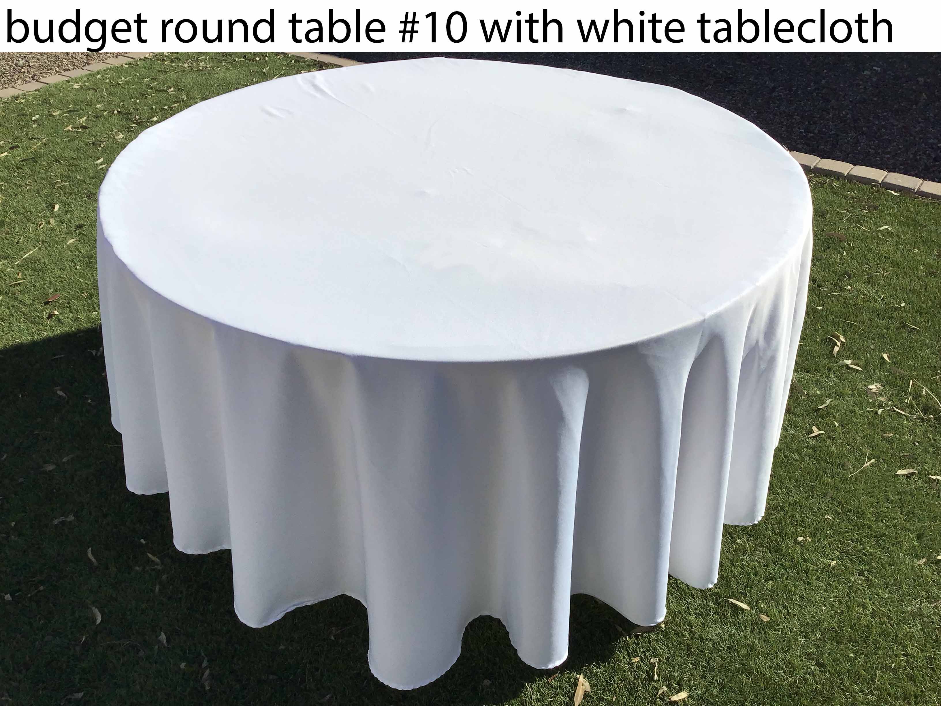 5 foot round tables (budget)