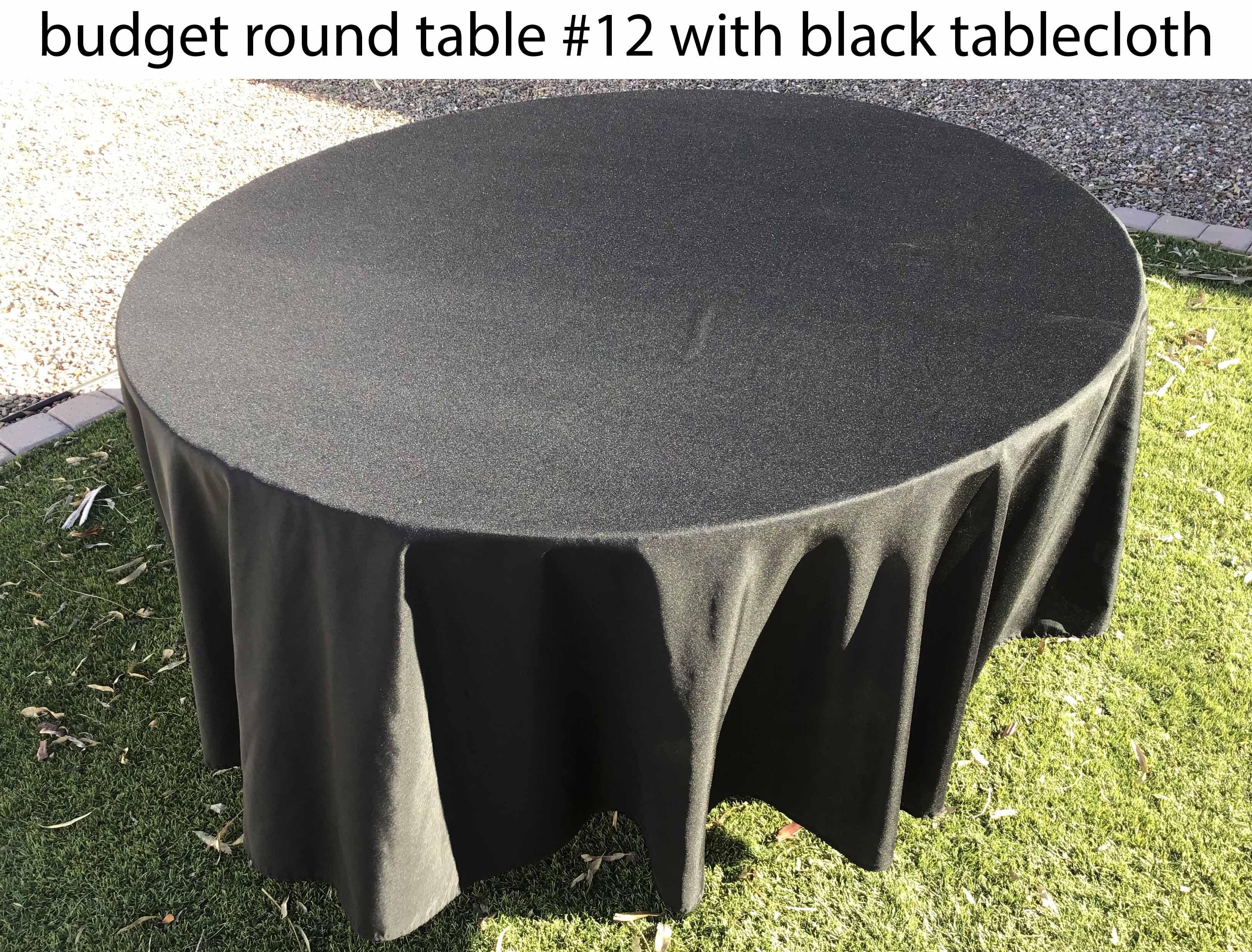 5 foot round tables (budget)