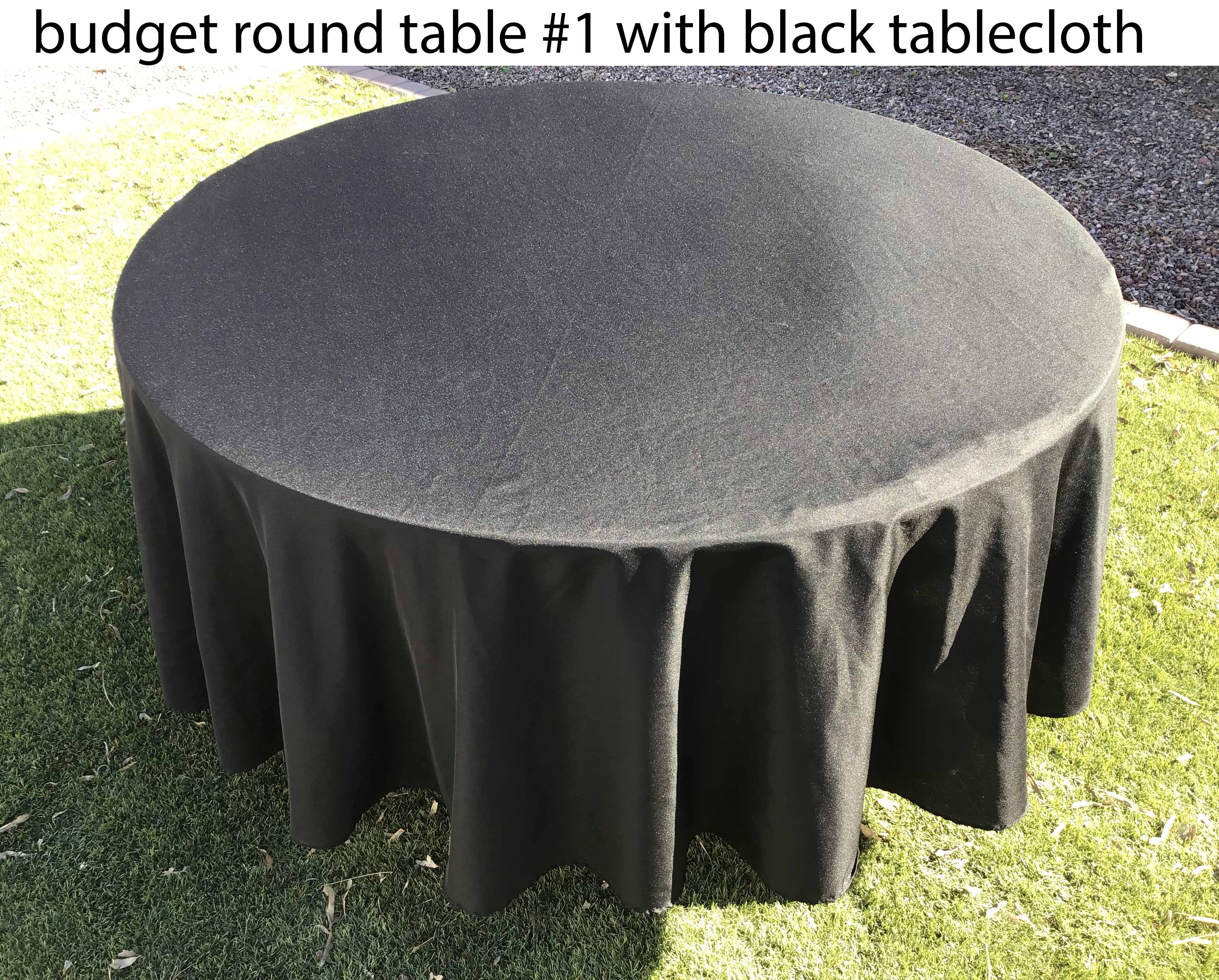 5 foot round tables (budget)