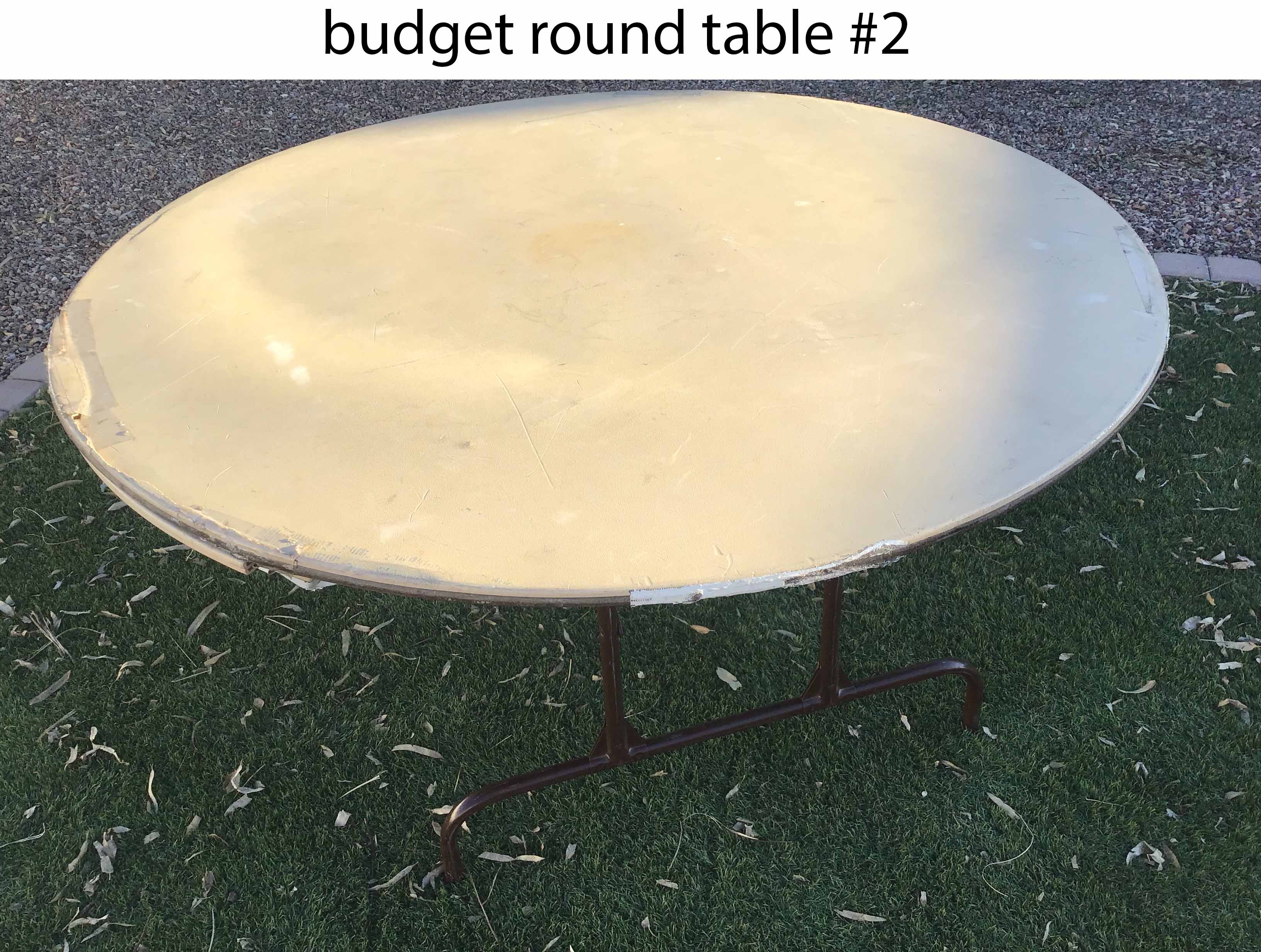 5 foot round tables (budget)