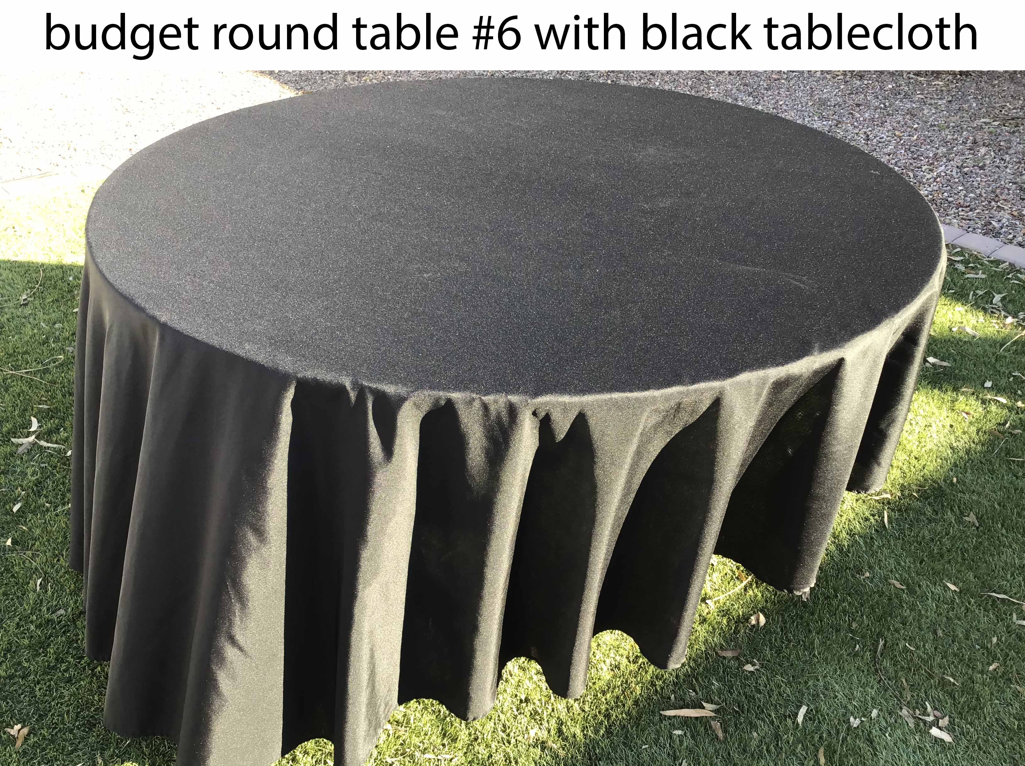 5 foot round tables (budget)