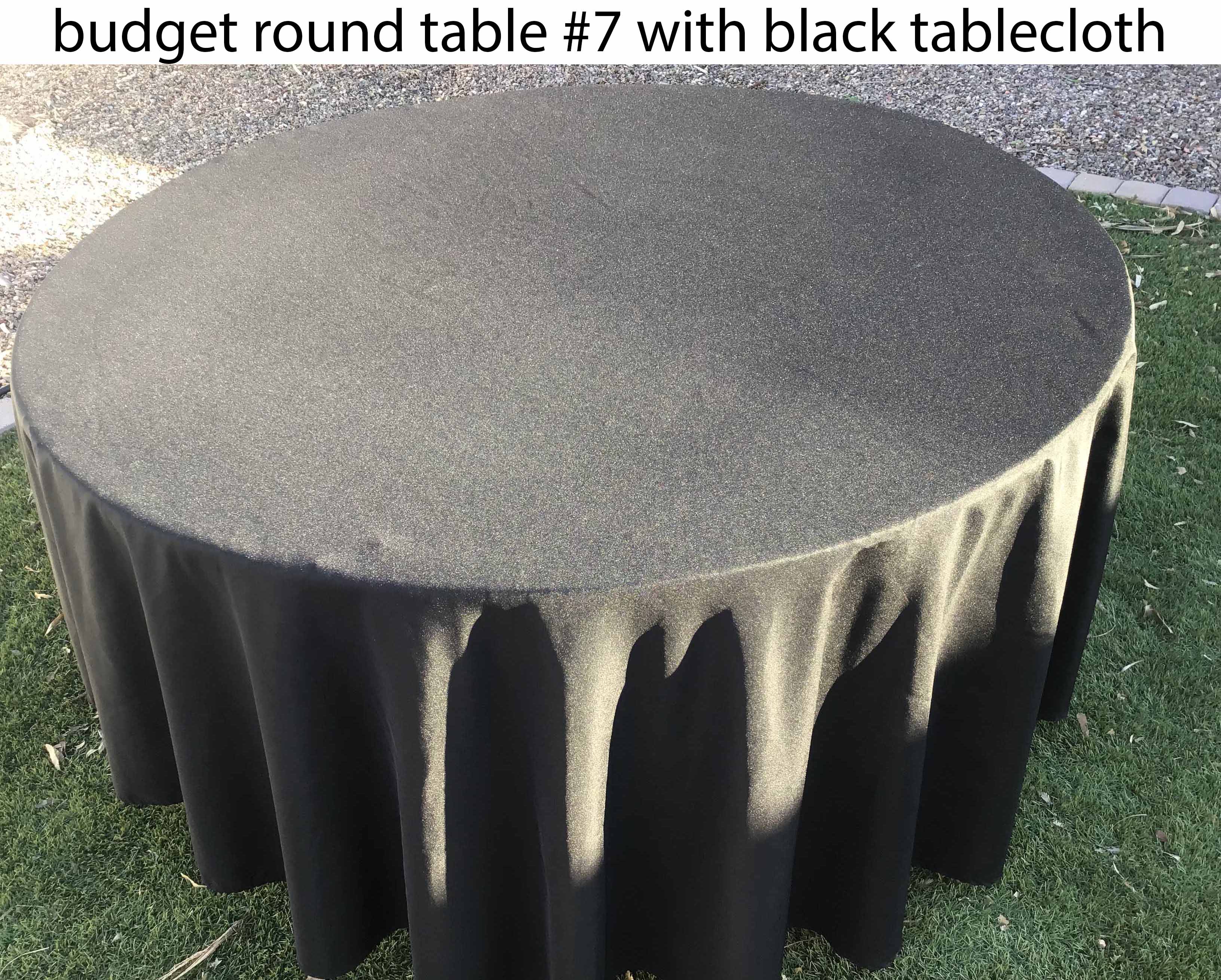 5 foot round tables (budget)
