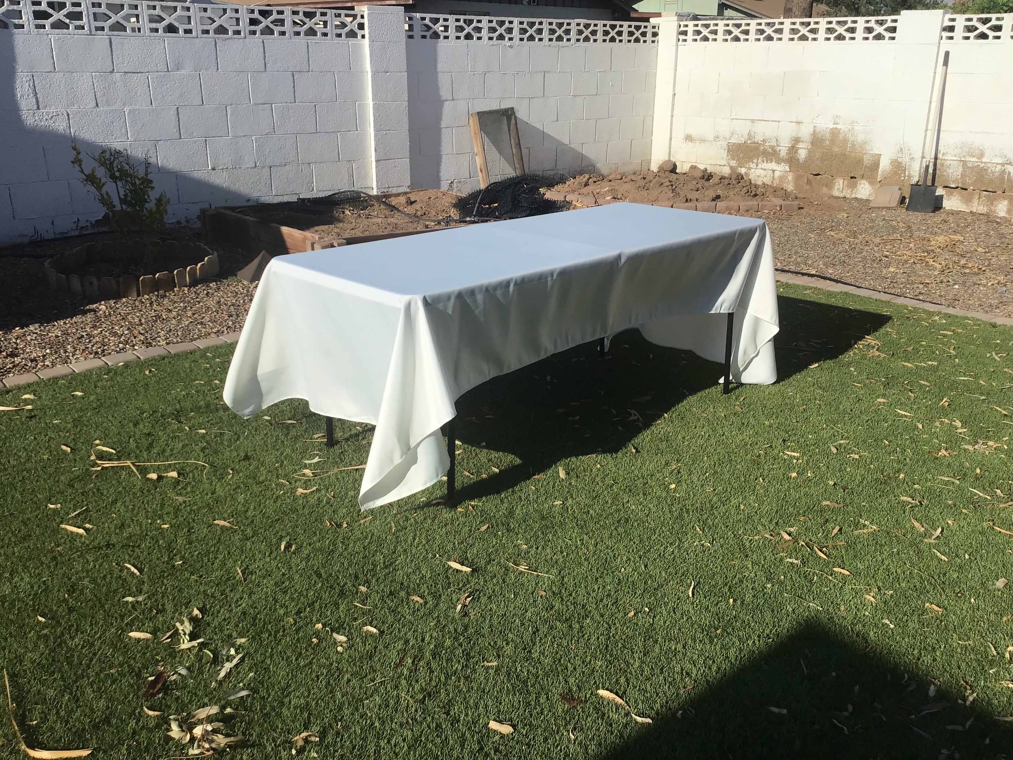 rectangle tablecloths (light ivory/off-white) - 60 x 120
