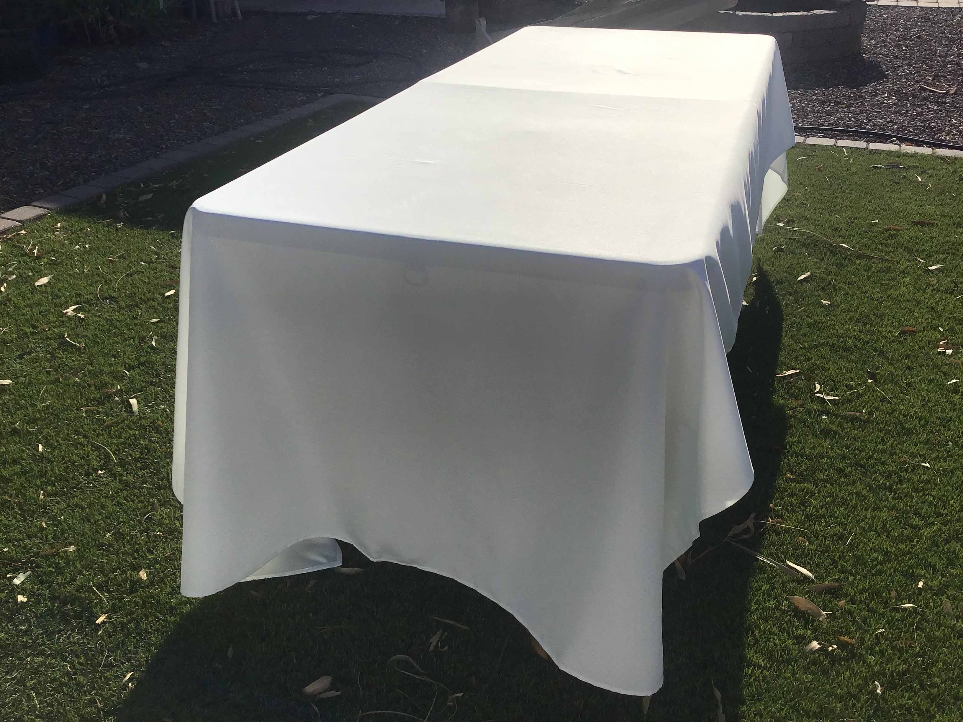 rectangle tablecloths (light ivory/off-white) - 60 x 120