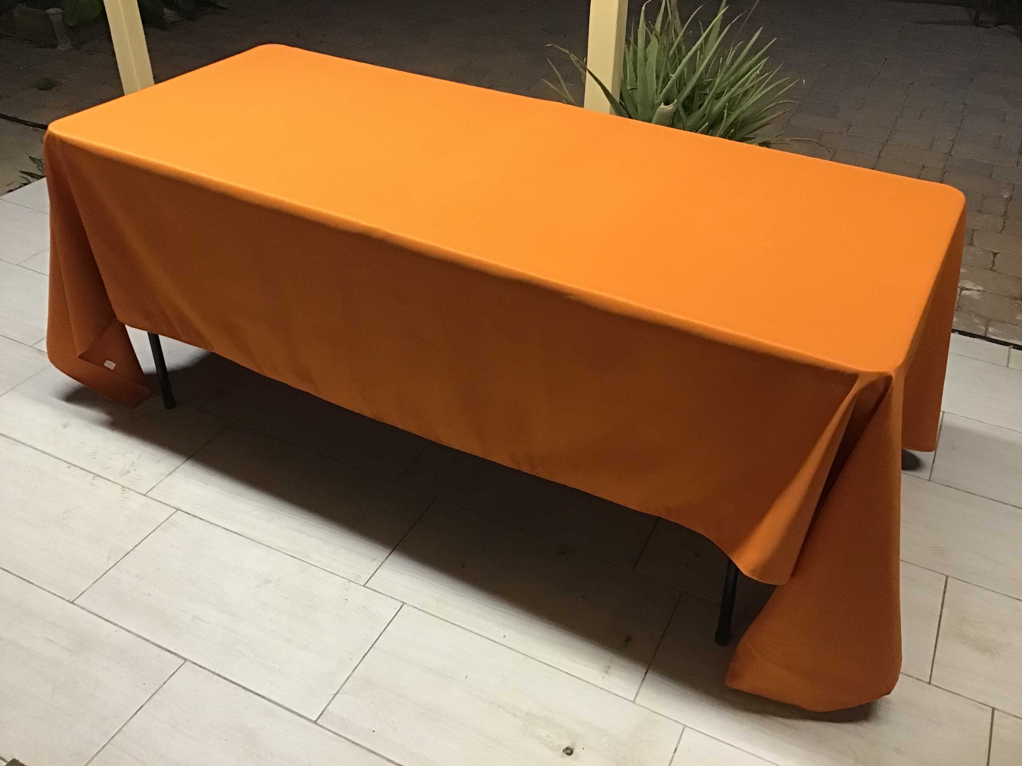 rectangle tablecloths (burnt orange) - 60 x 120