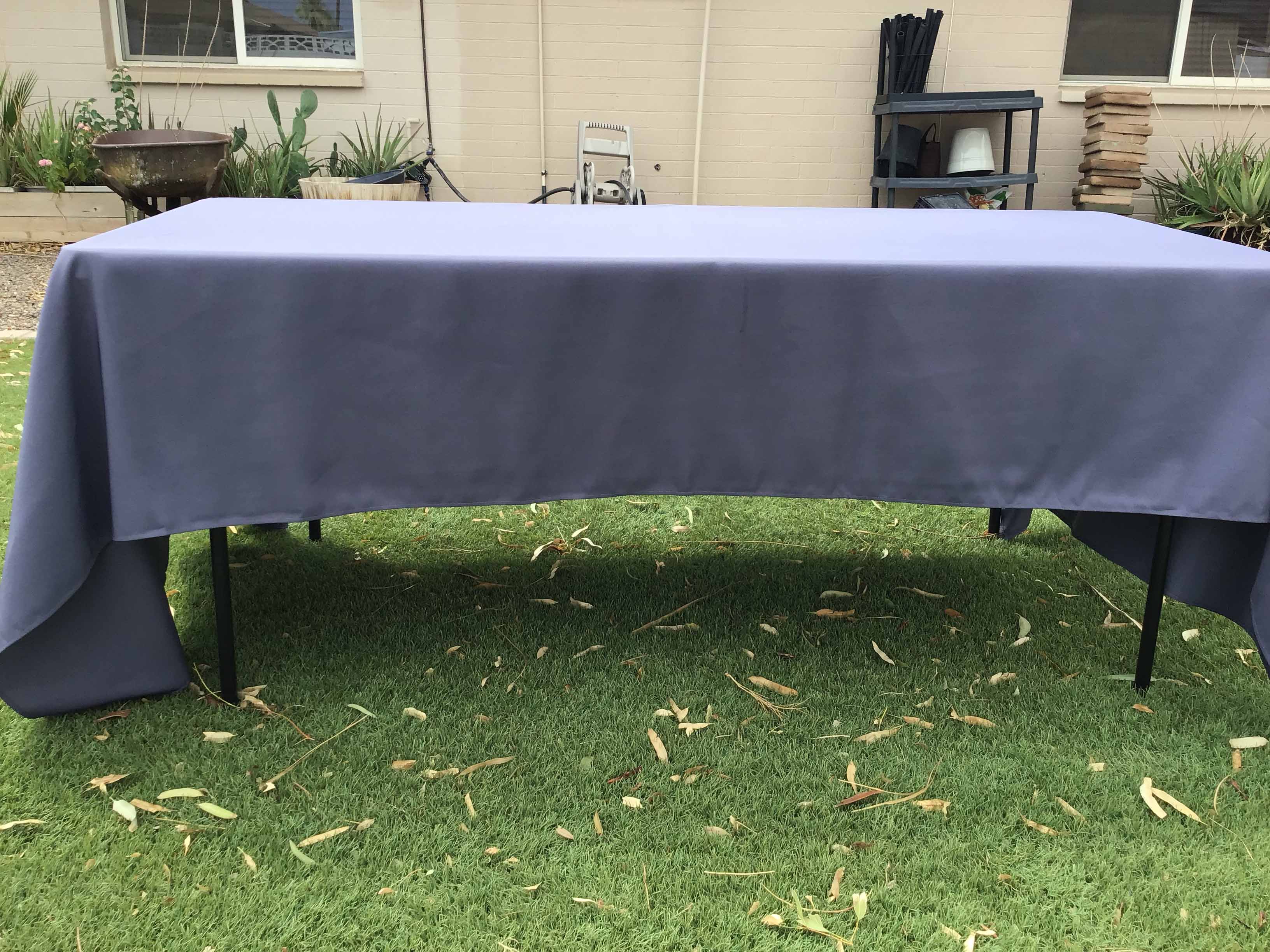 rectangle tablecloths (pewter) - 60 x 120