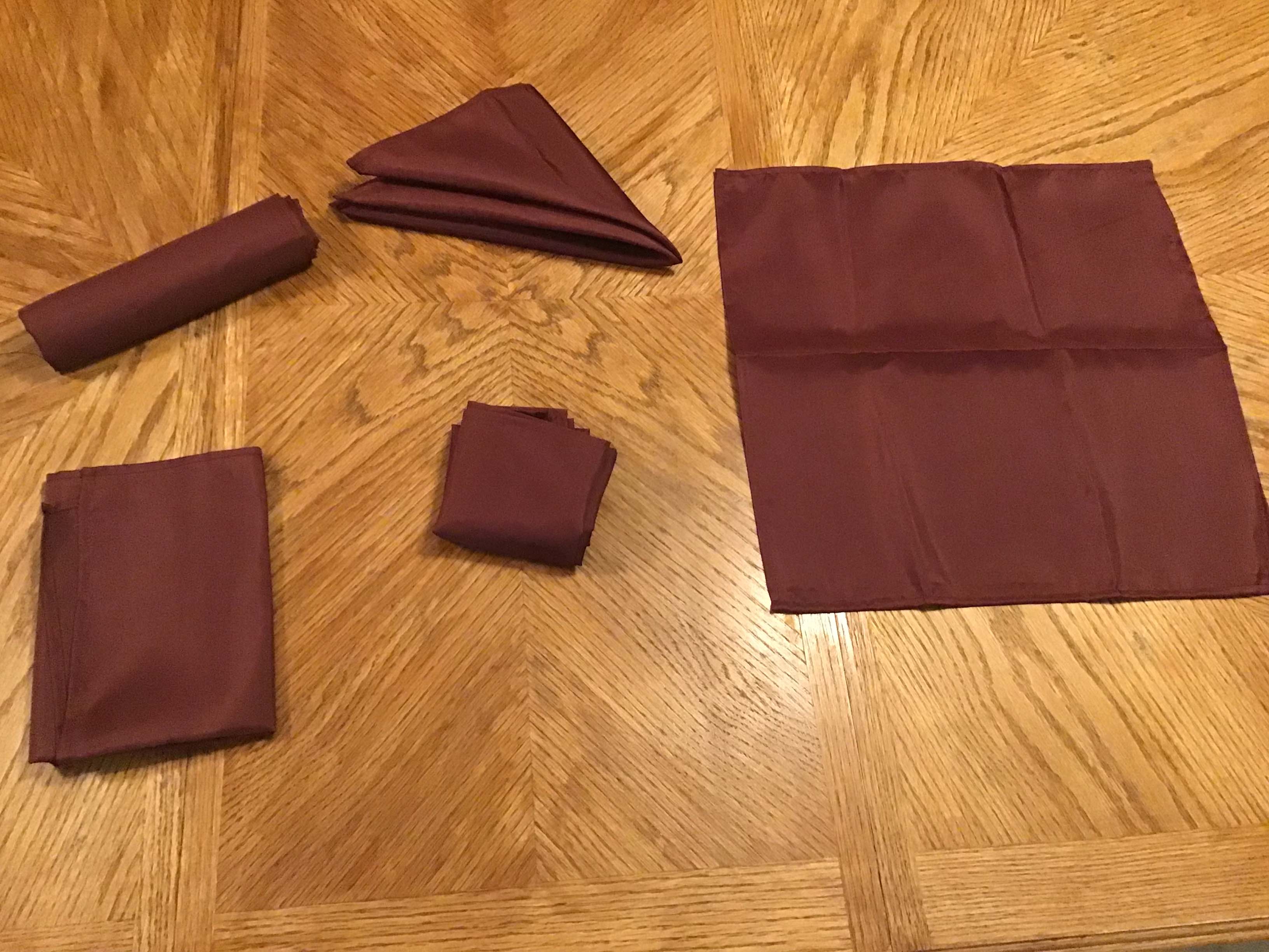 cloth dinner napkins (burgundy) - 17 x 17
