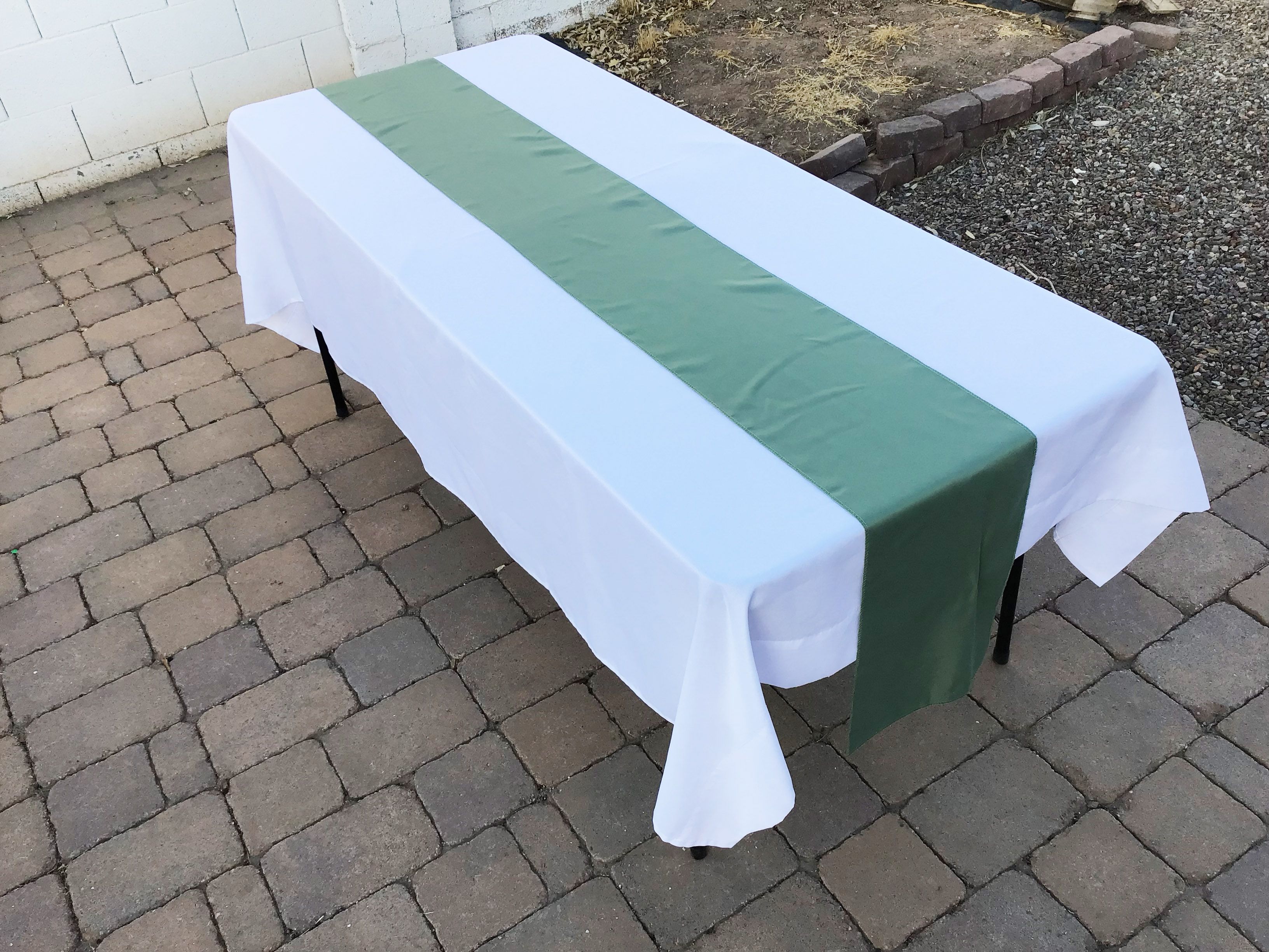 table runners (dusty sage green) - 12 x 108