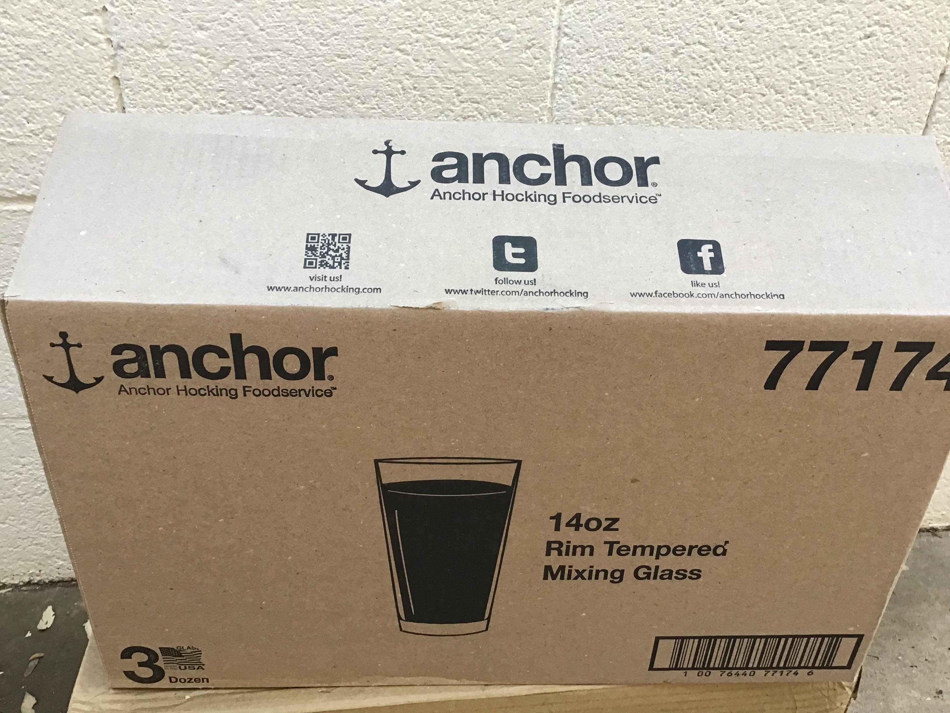 drinking glasses (Anchor Hocking) - 14 oz.