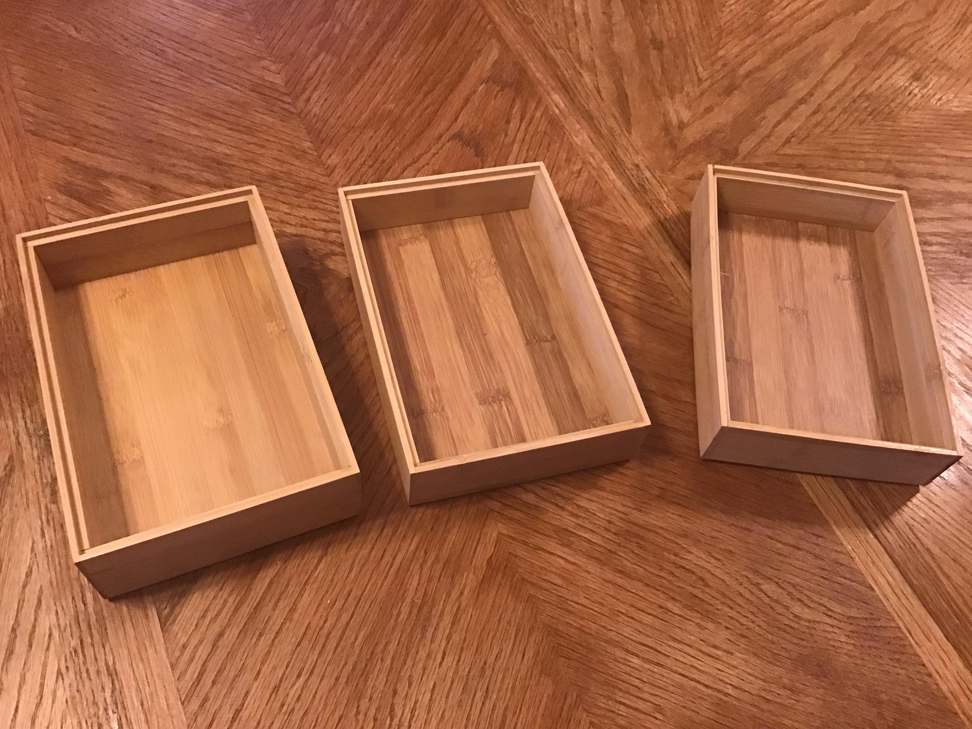 silverware holders (bamboo)