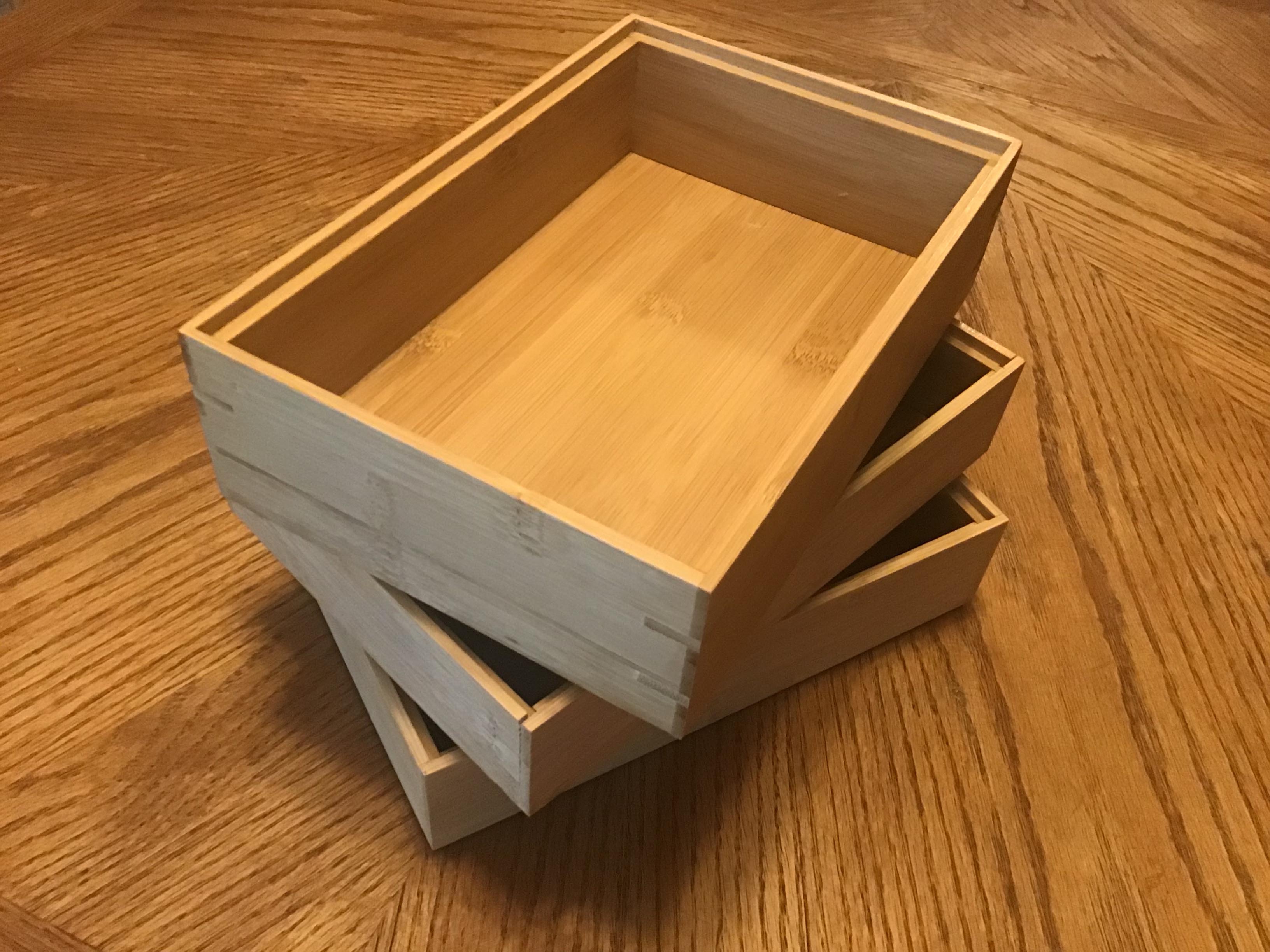 silverware holders (bamboo)