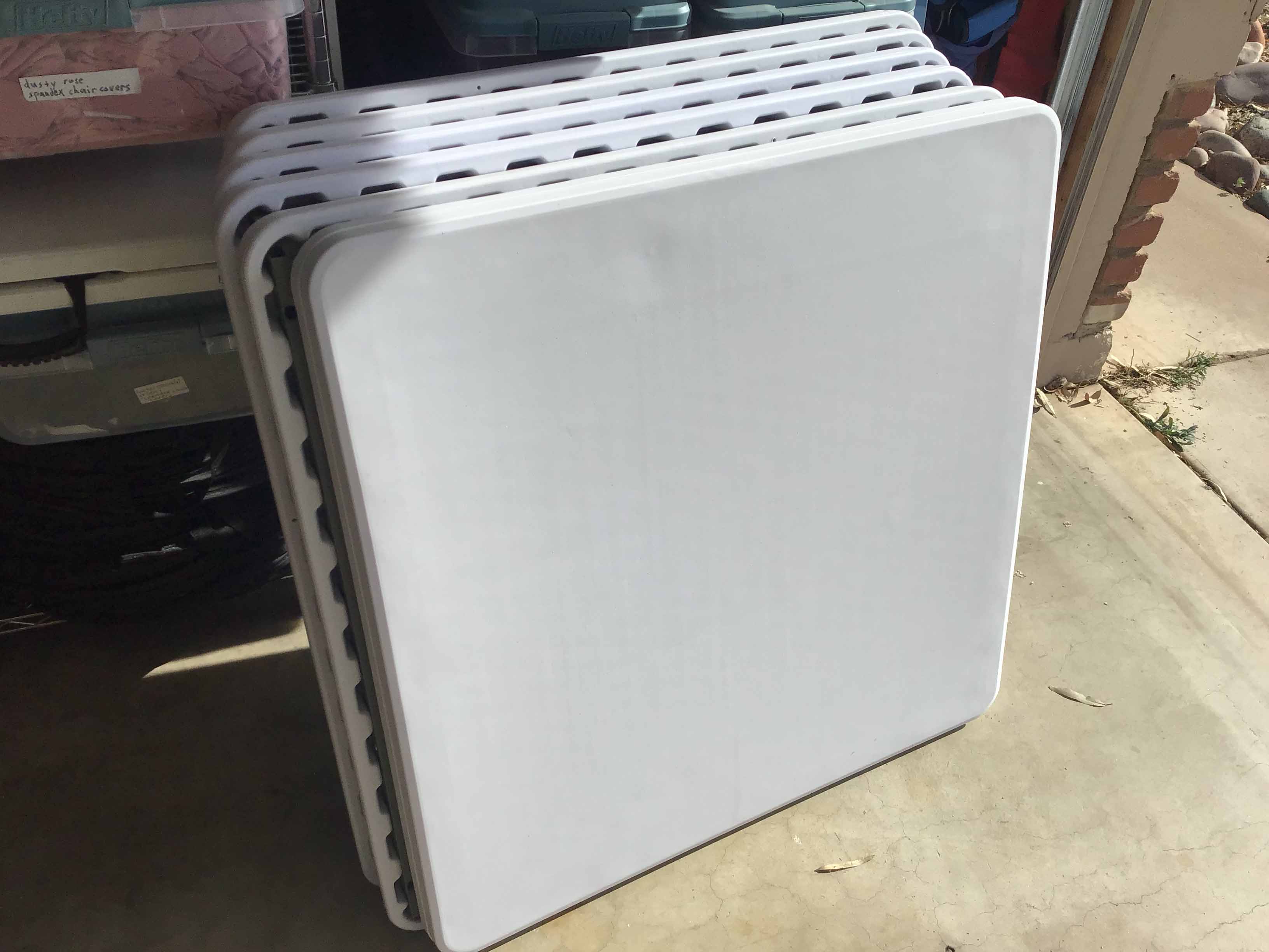 34 inch square tables