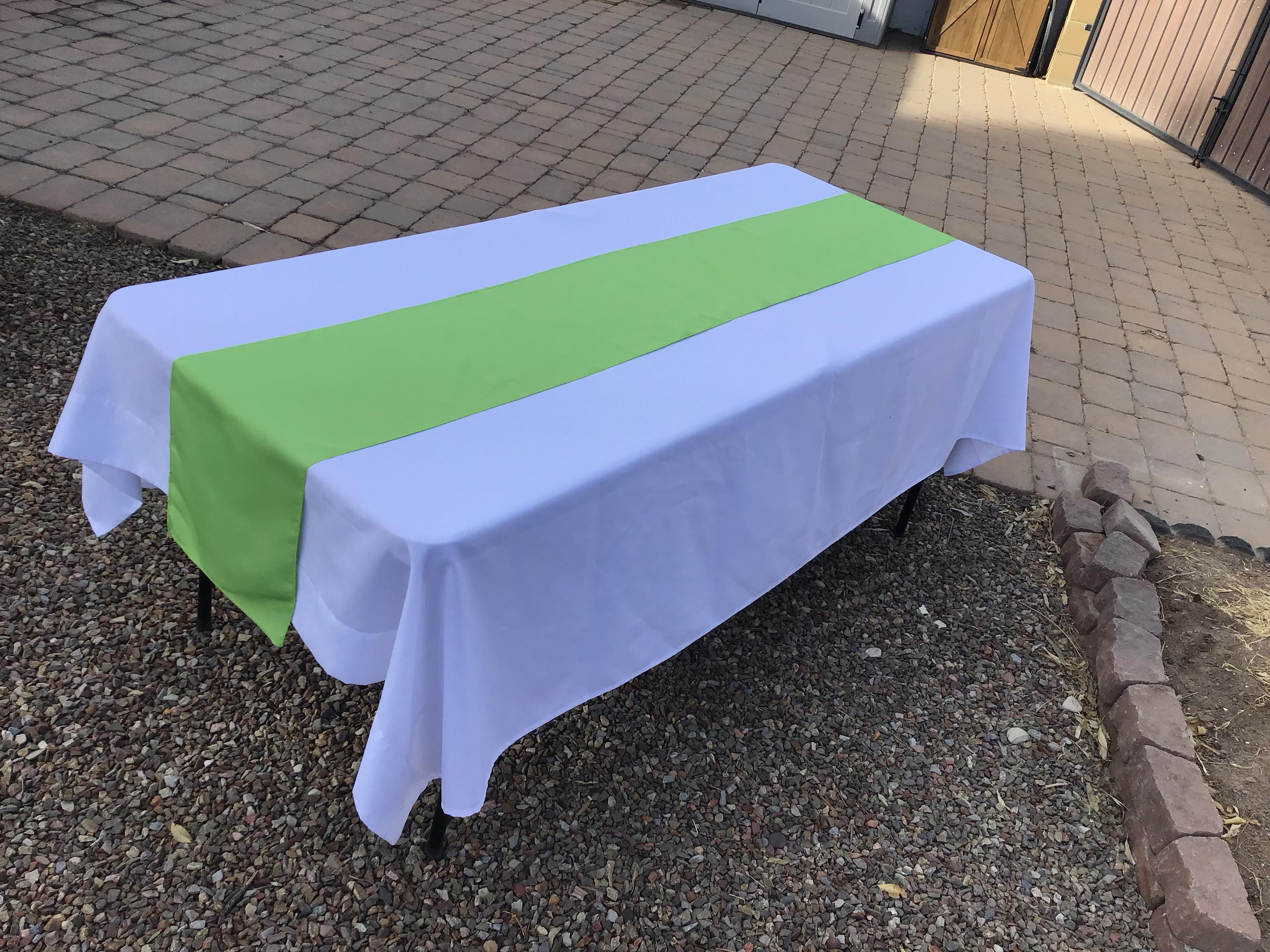 table runners (apple green) - 12 x 108